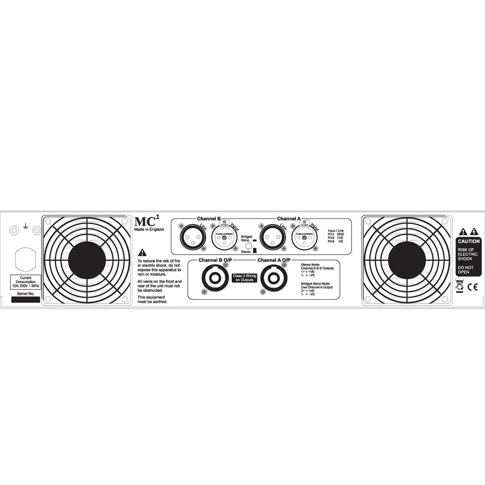 MC² S800 S-Series Amplifier