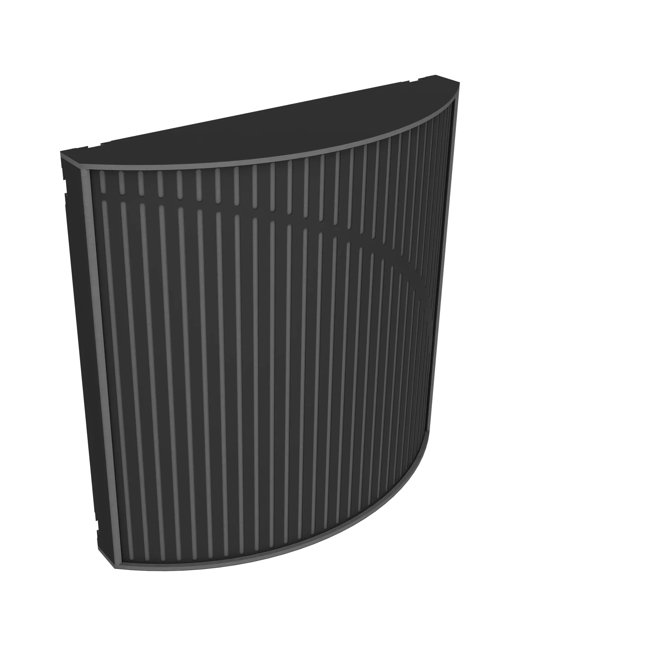 Vicoustic Cinema Round Ultra Fuser Sound Diffuser Acoustic Panel in Black Matte