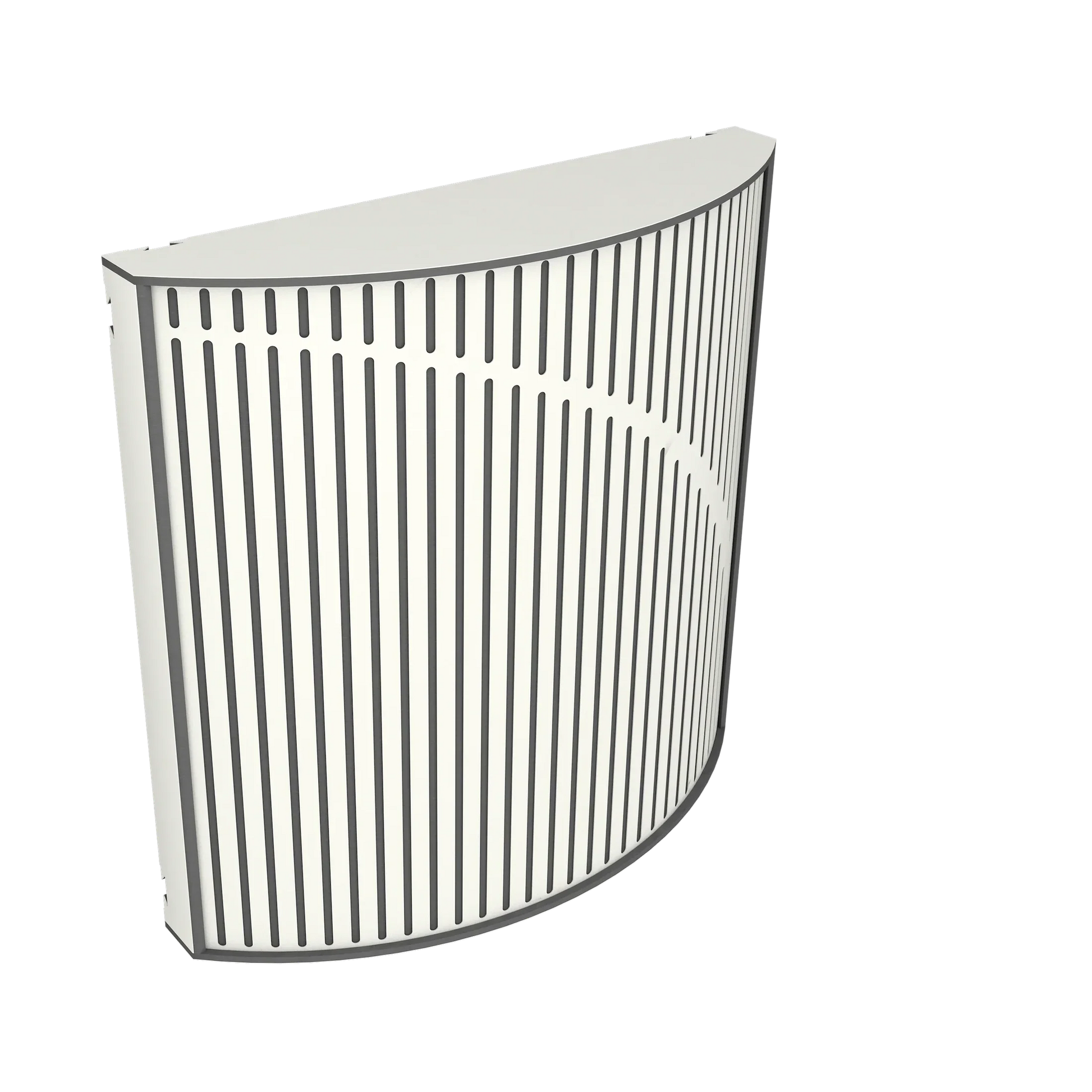 Vicoustic Cinema Round Ultra Fuser Sound Diffuser Acoustic Panel in White Matte