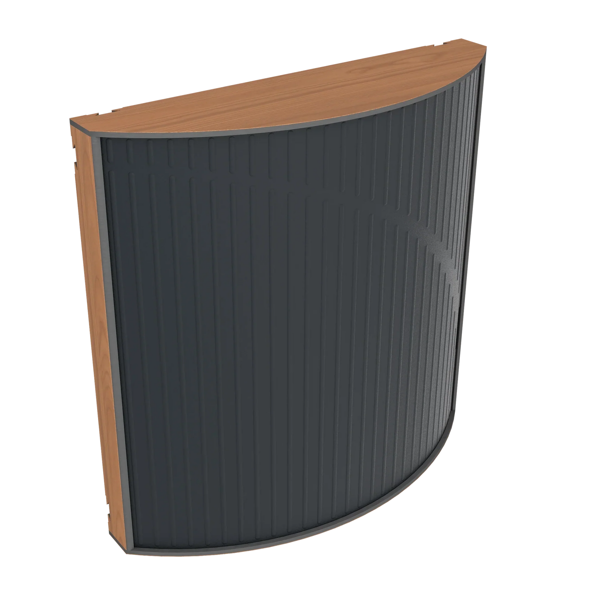 Vicoustic Cinema Round Ultra VMT Sound Absorbing Acoustic Panel in Black and Locarno Cherry