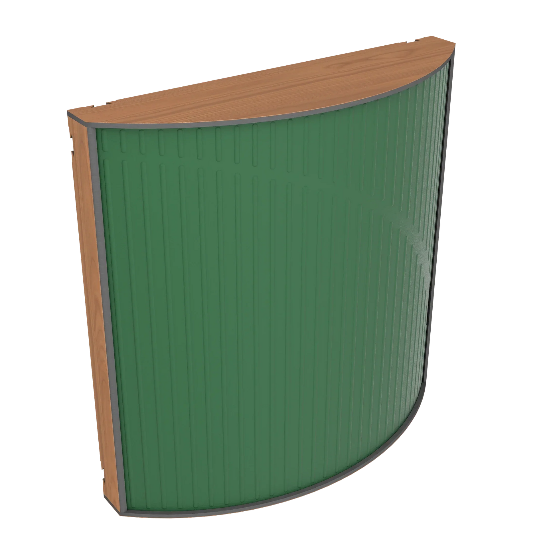 Vicoustic Cinema Round Ultra VMT Sound Absorbing Acoustic Panel in Musk Green and Locarno Cherry