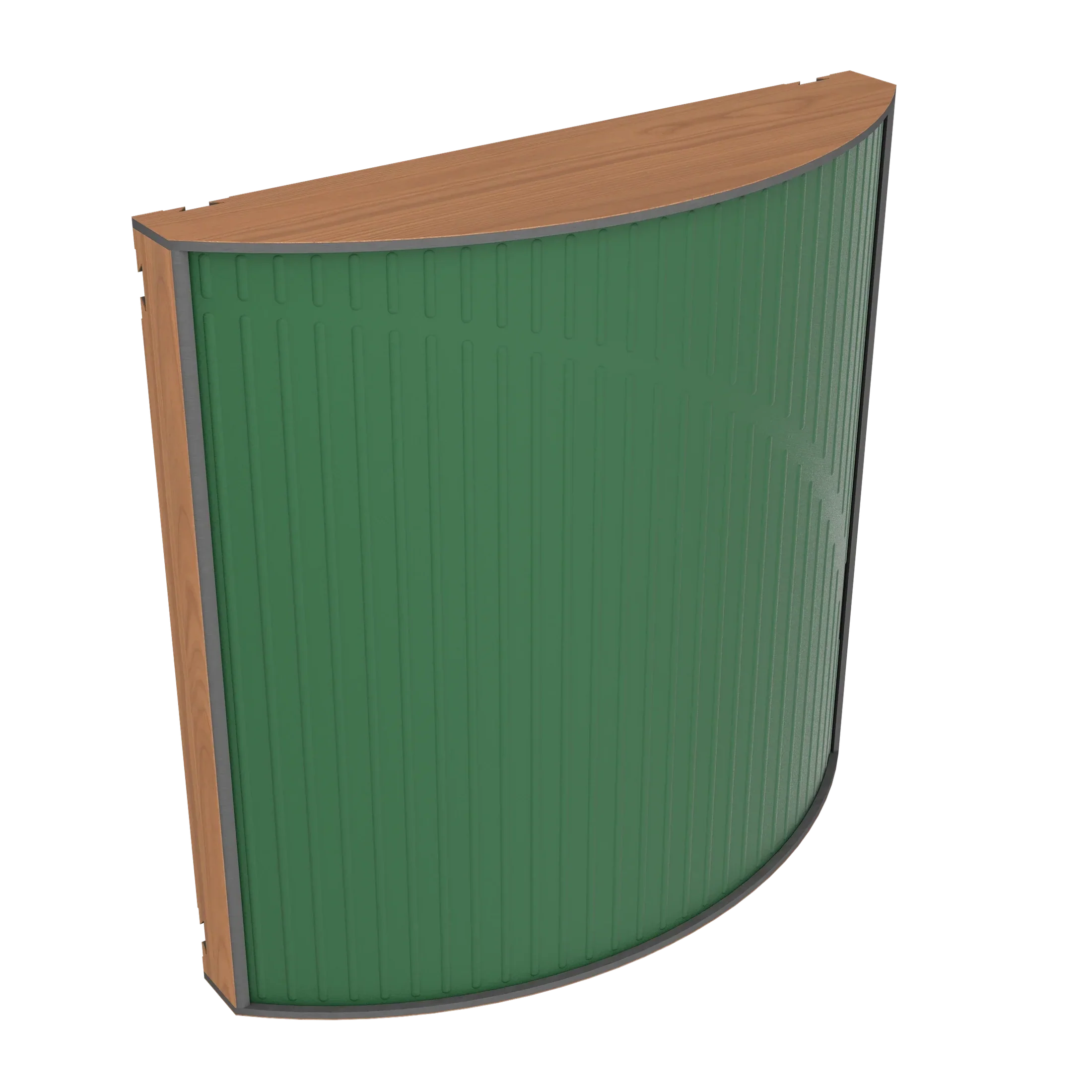 Vicoustic Cinema Round Ultra VMT Sound Absorbing Acoustic Panel in Musk Green and Locarno Cherry