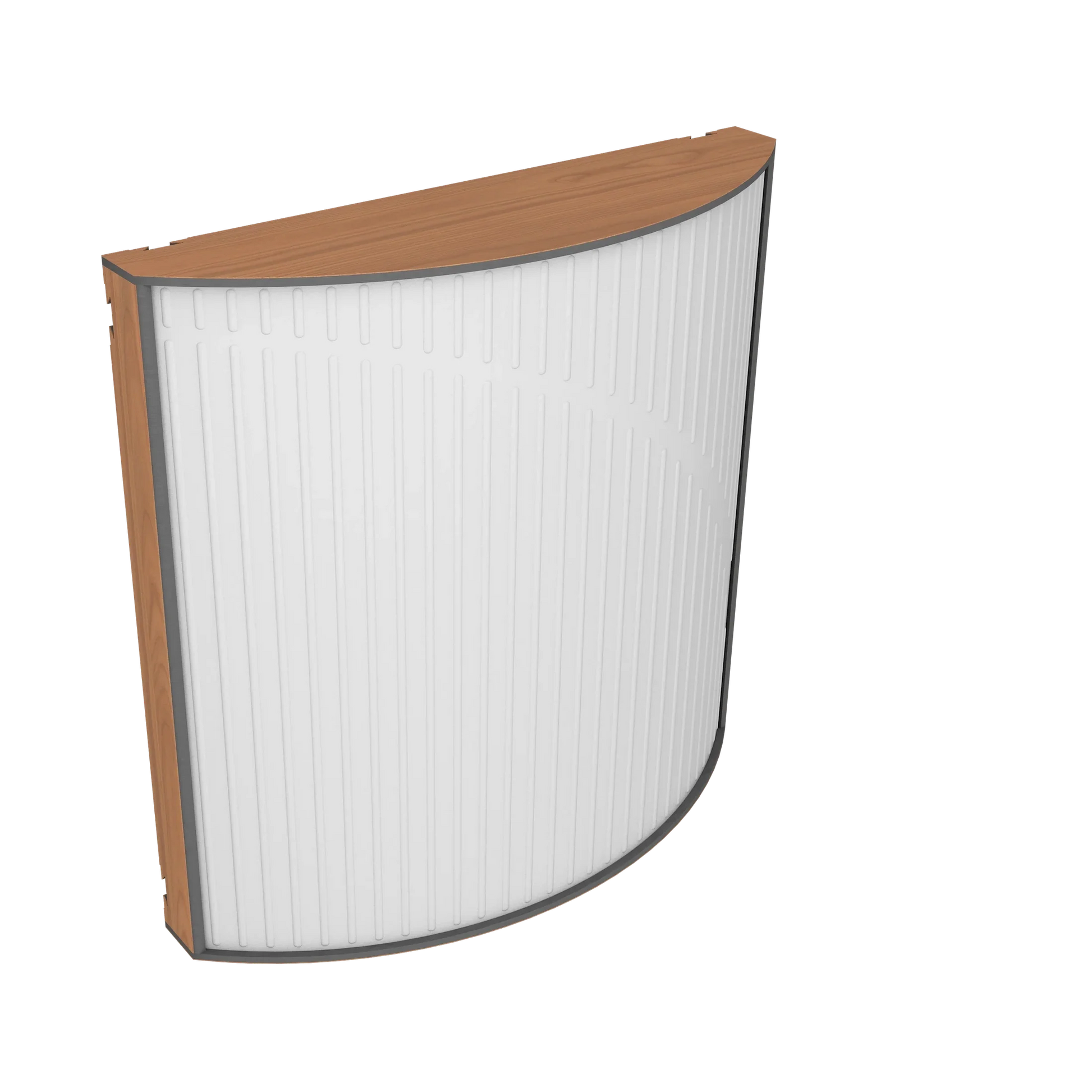 Vicoustic Cinema Round Ultra VMT Sound Absorbing Acoustic Panel in Natural White and Locarno Cherry