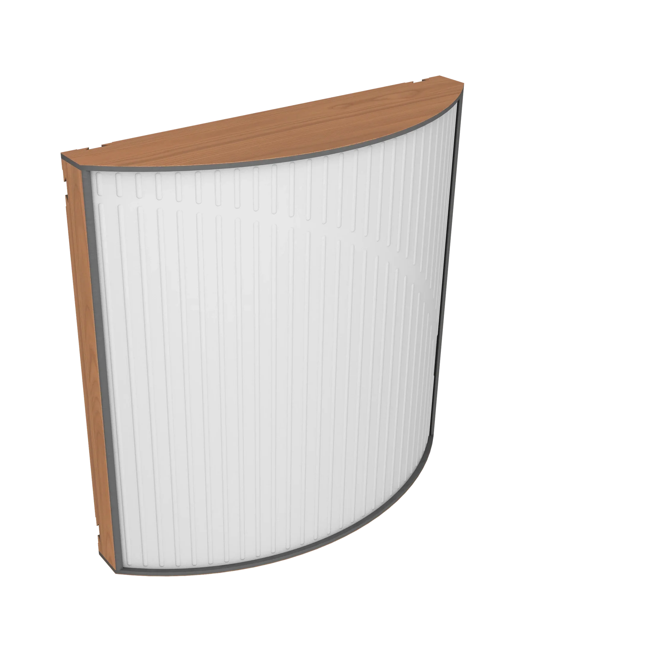 Vicoustic Cinema Round Ultra VMT Sound Absorbing Acoustic Panel in Natural White and Locarno Cherry