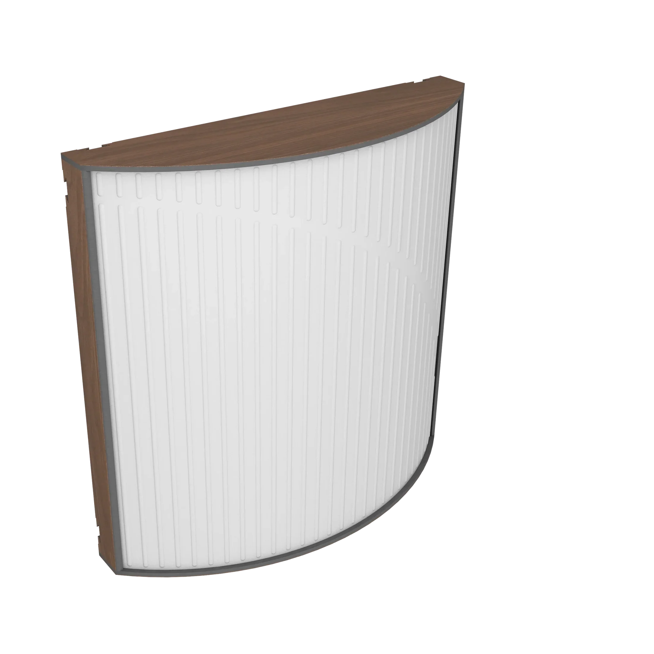 Vicoustic Cinema Round Ultra VMT Sound Absorbing Acoustic Panel in Natural White and Dark Walnut
