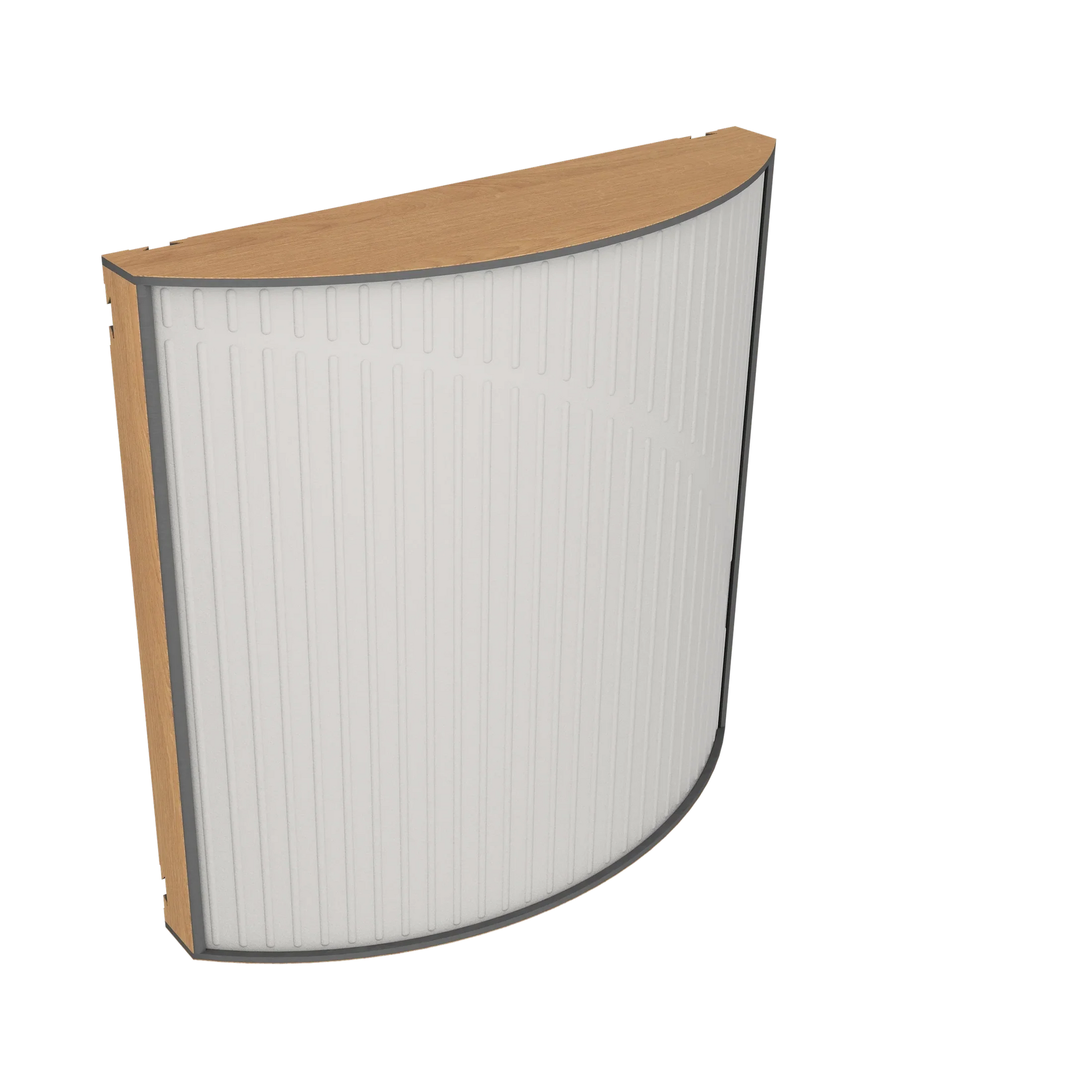 Vicoustic Cinema Round Ultra VMT Sound Absorbing Acoustic Panel in Light Grey and Natural Oak