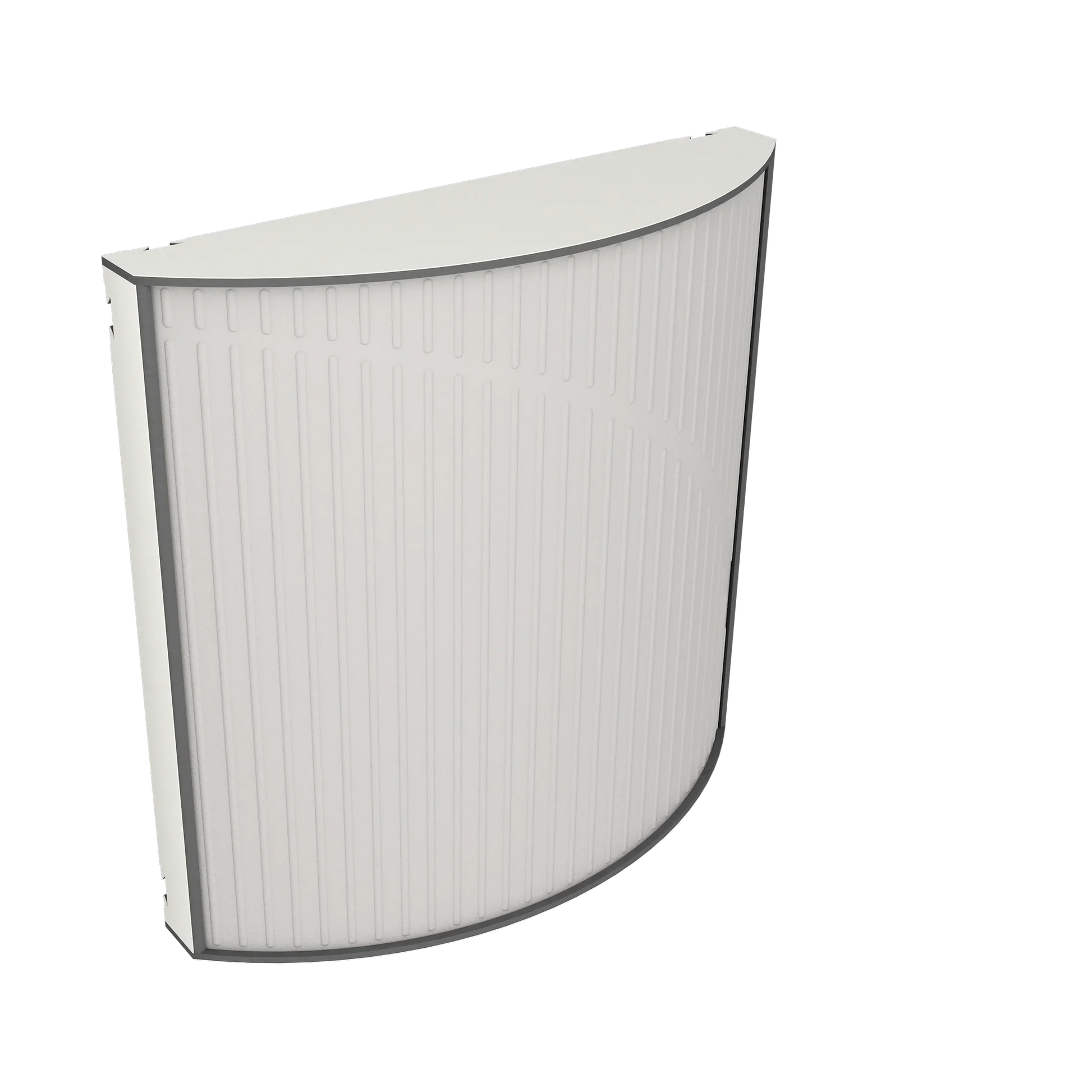 Vicoustic Cinema Round Ultra VMT Sound Absorbing Acoustic Panel in Light Grey and White Matte