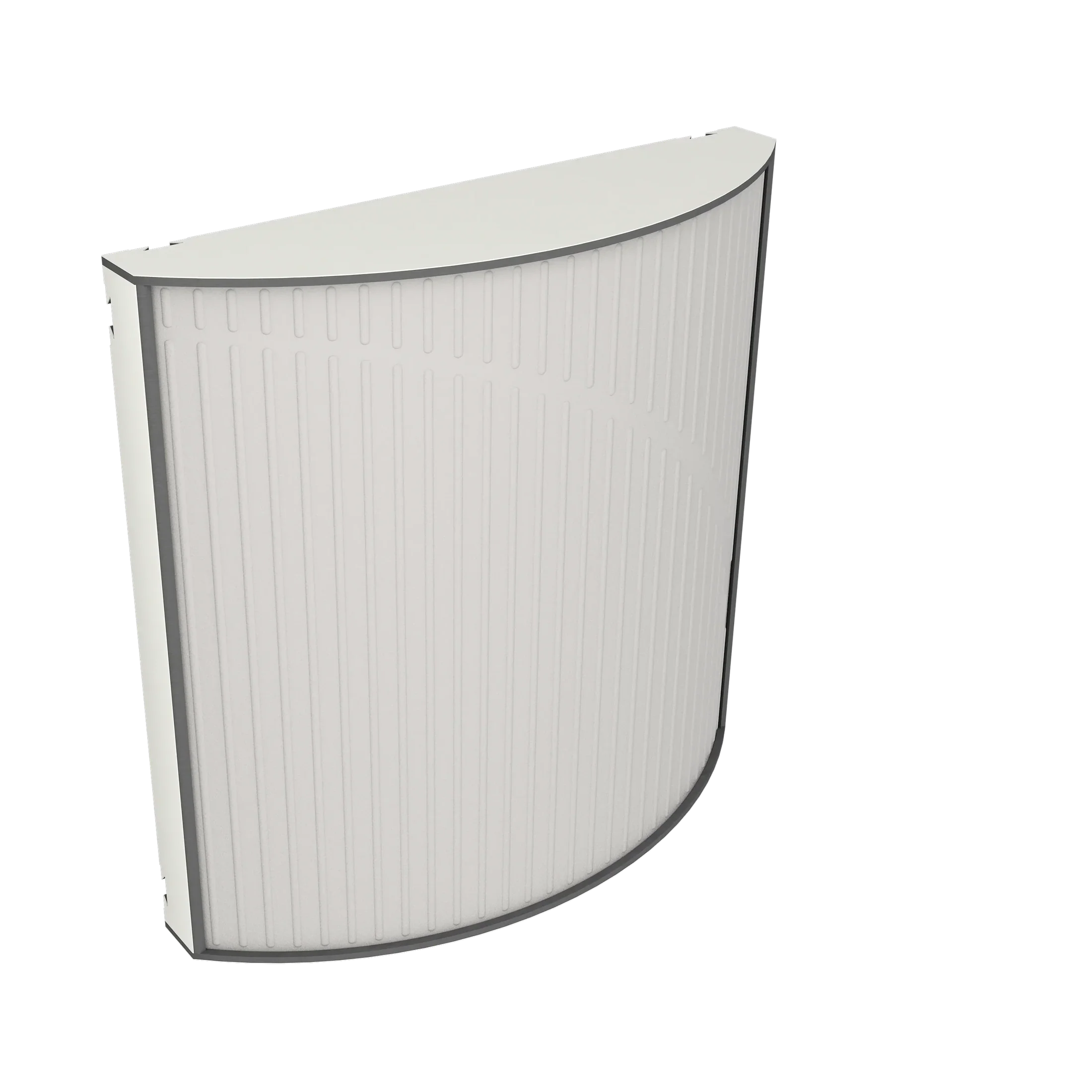Vicoustic Cinema Round Ultra VMT Sound Absorbing Acoustic Panel in Light Grey and White Matte