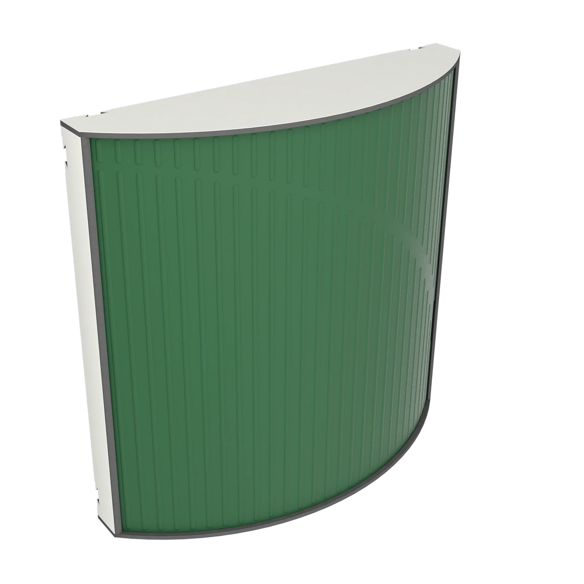 Vicoustic Cinema Round Ultra VMT Sound Absorbing Acoustic Panel in Musk Green and White Matte