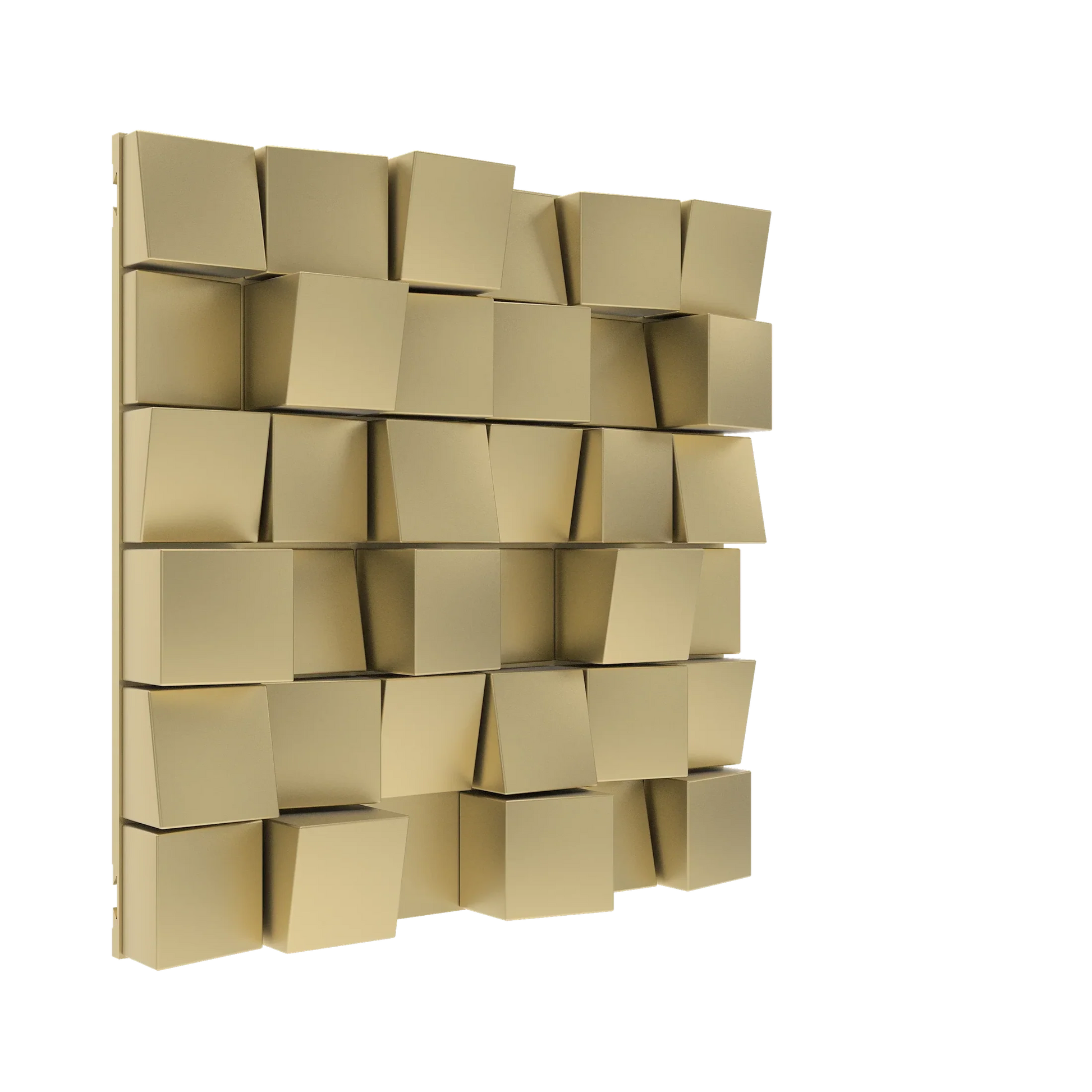 Vicoustic Multifuser Wood MKII Sound Diffuser Acoustic Panel in Metallic Gold