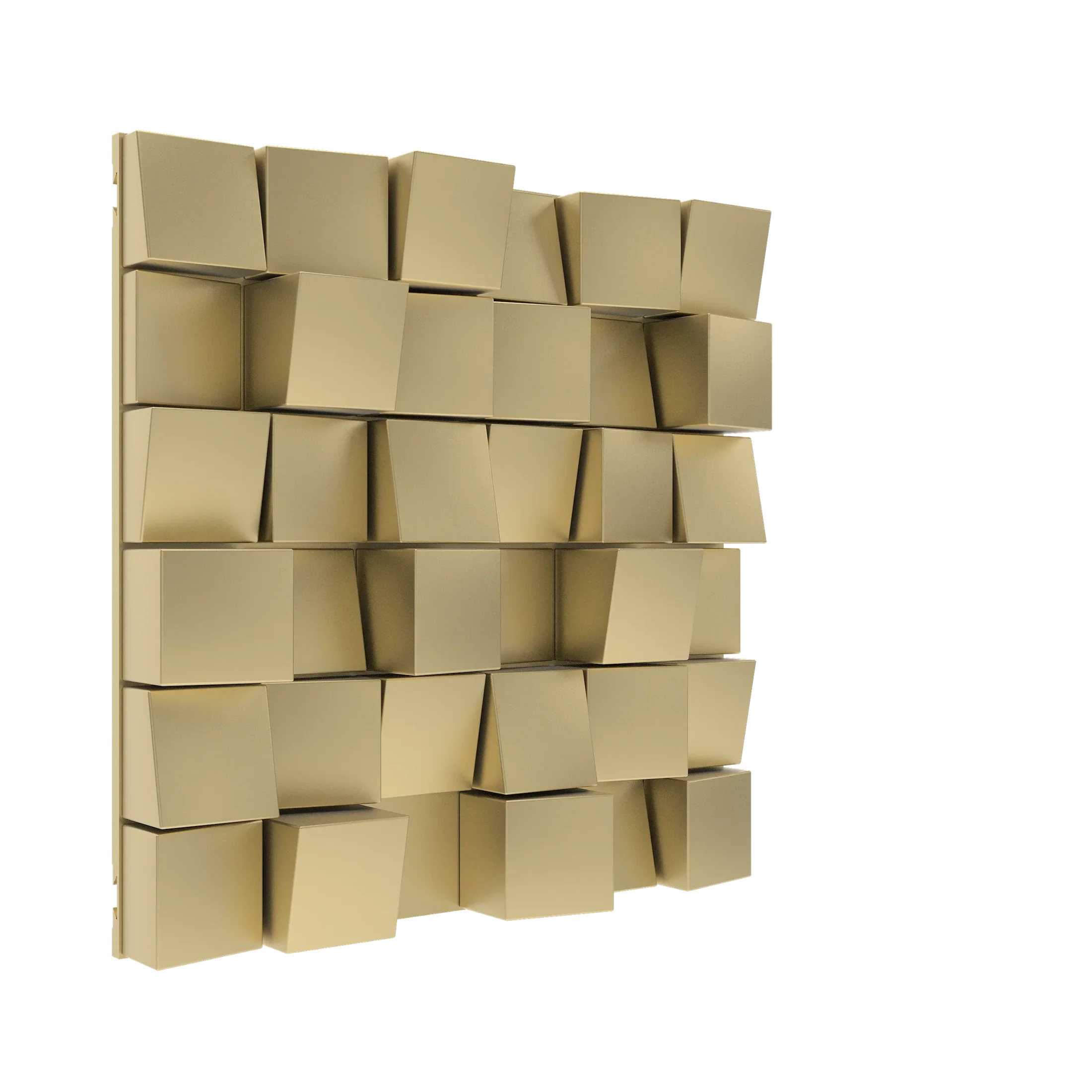 Vicoustic Multifuser Wood MKII Sound Diffuser Acoustic Panel in Metallic Gold
