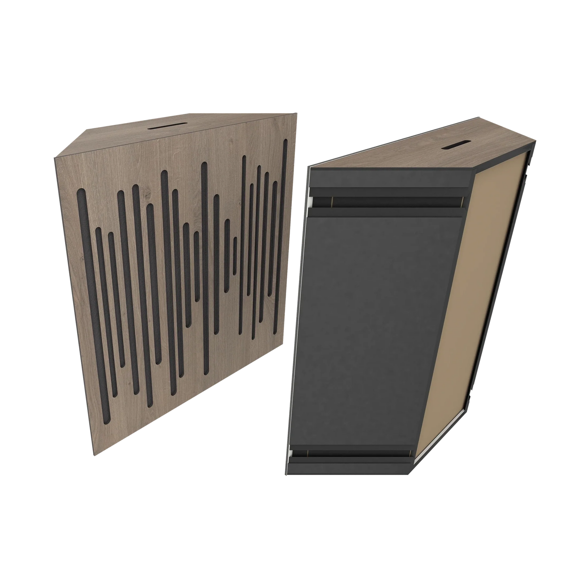 Vicoustic Super Bass Extreme Ultra Bass Trap Acoustic Panel in Brown Oak