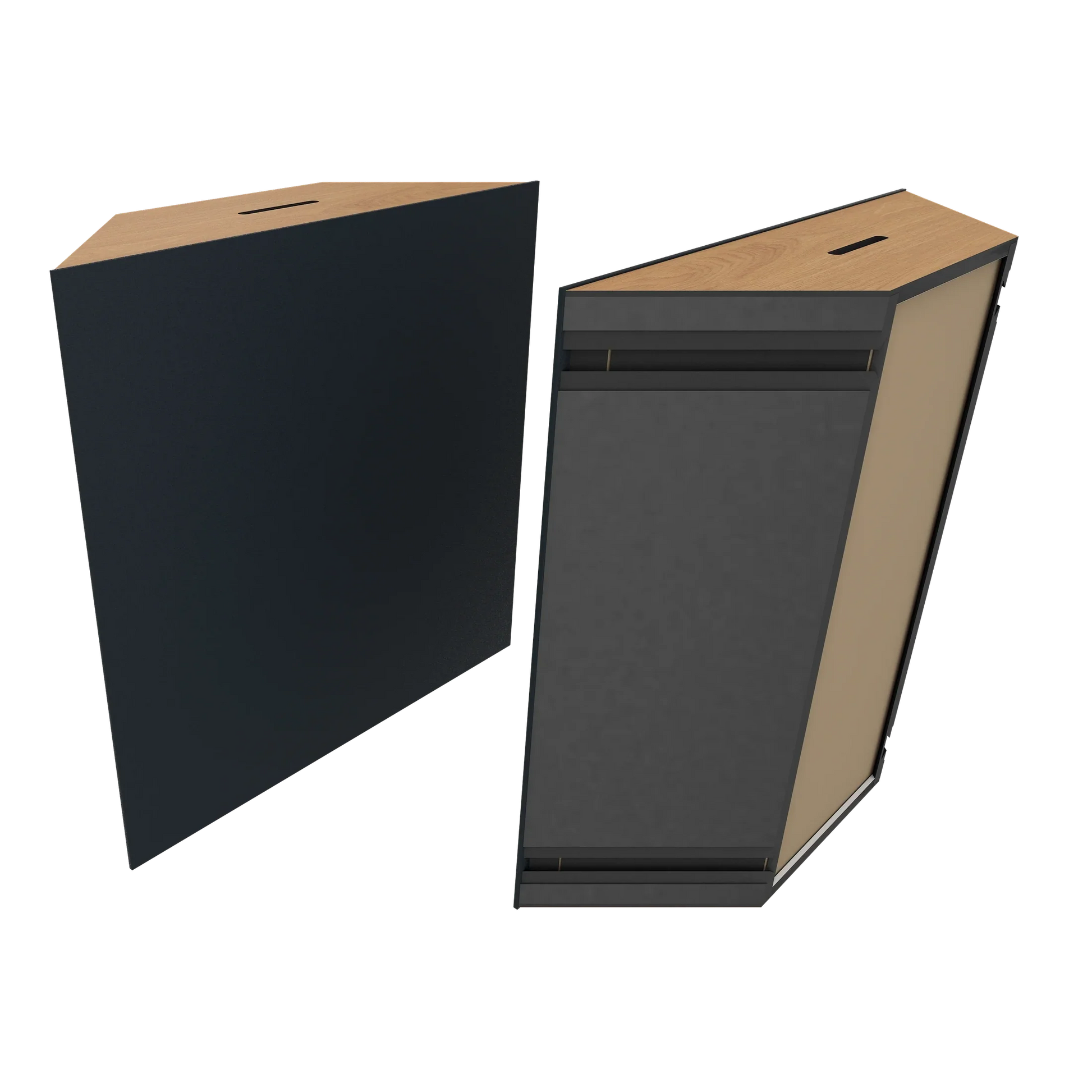 Vicoustic Super Bass Extreme Ultra VMT Bass Trap Acoustic Panel in Black and Natural Oak