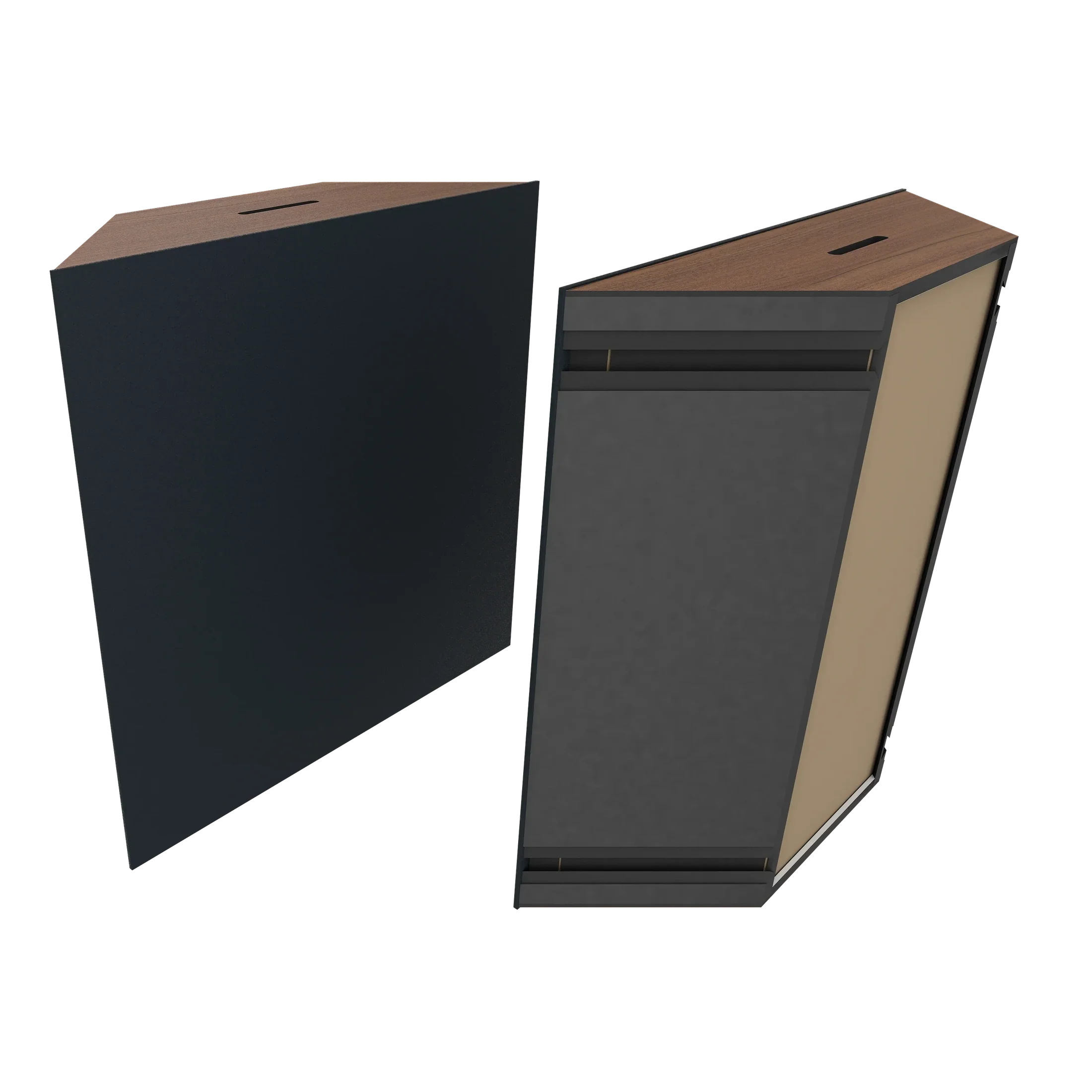 Vicoustic Super Bass Extreme Ultra VMT Bass Trap Acoustic Panel in Black and Natural Walnut