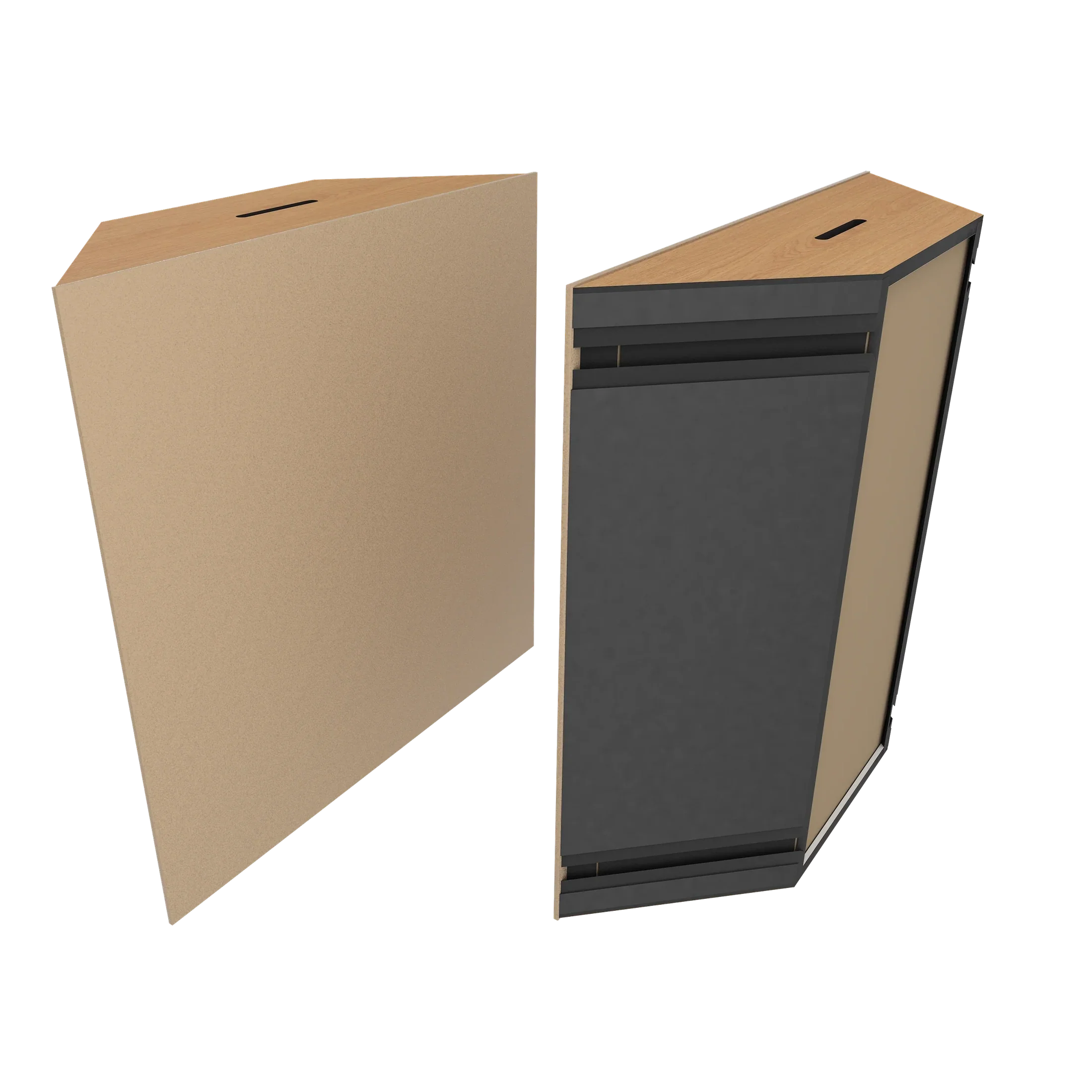 Vicoustic Super Bass Extreme Ultra VMT Bass Trap Acoustic Panel in Beige and Natural Oak