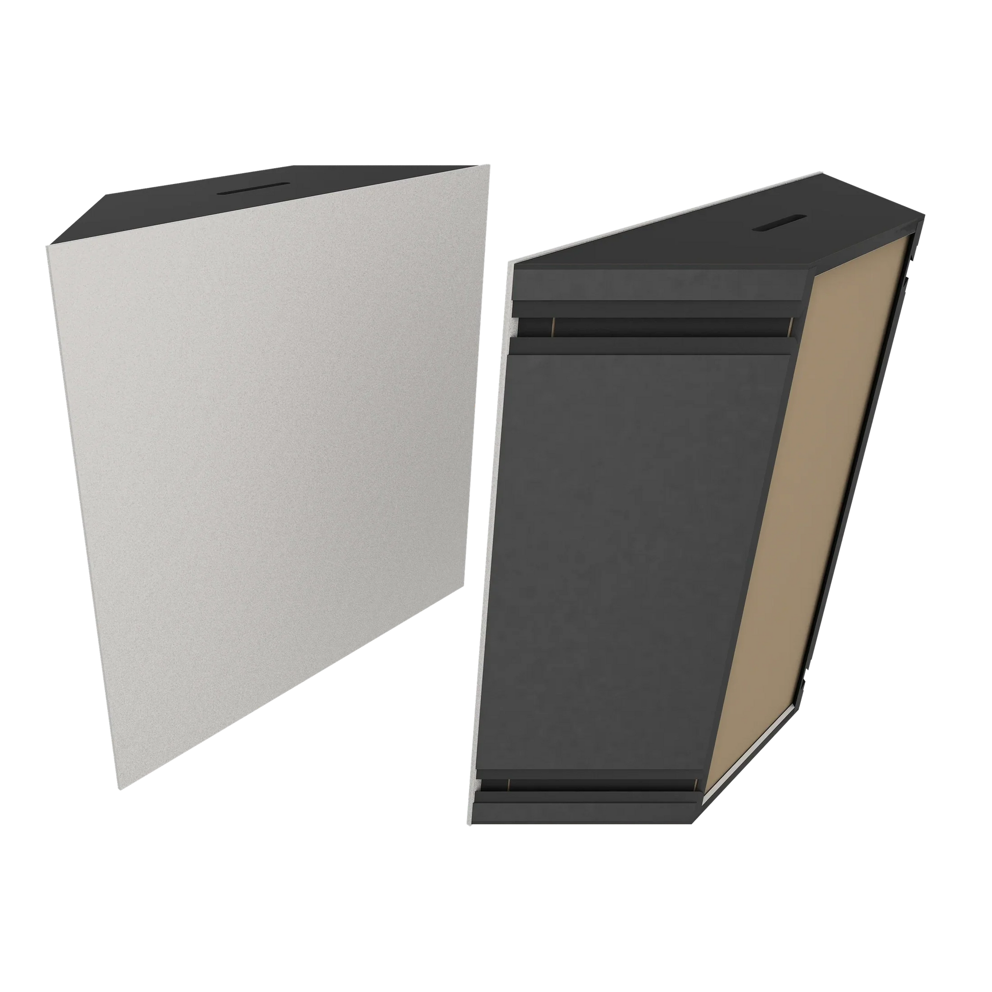 Vicoustic Super Bass Extreme Ultra VMT Bass Trap Acoustic Panel in Light Grey and Black Matte