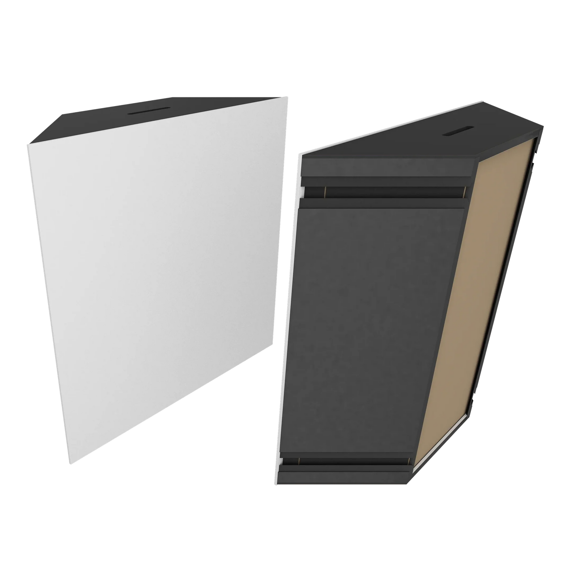 Vicoustic Super Bass Extreme Ultra VMT Bass Trap Acoustic Panel in Natural White and Black Matte