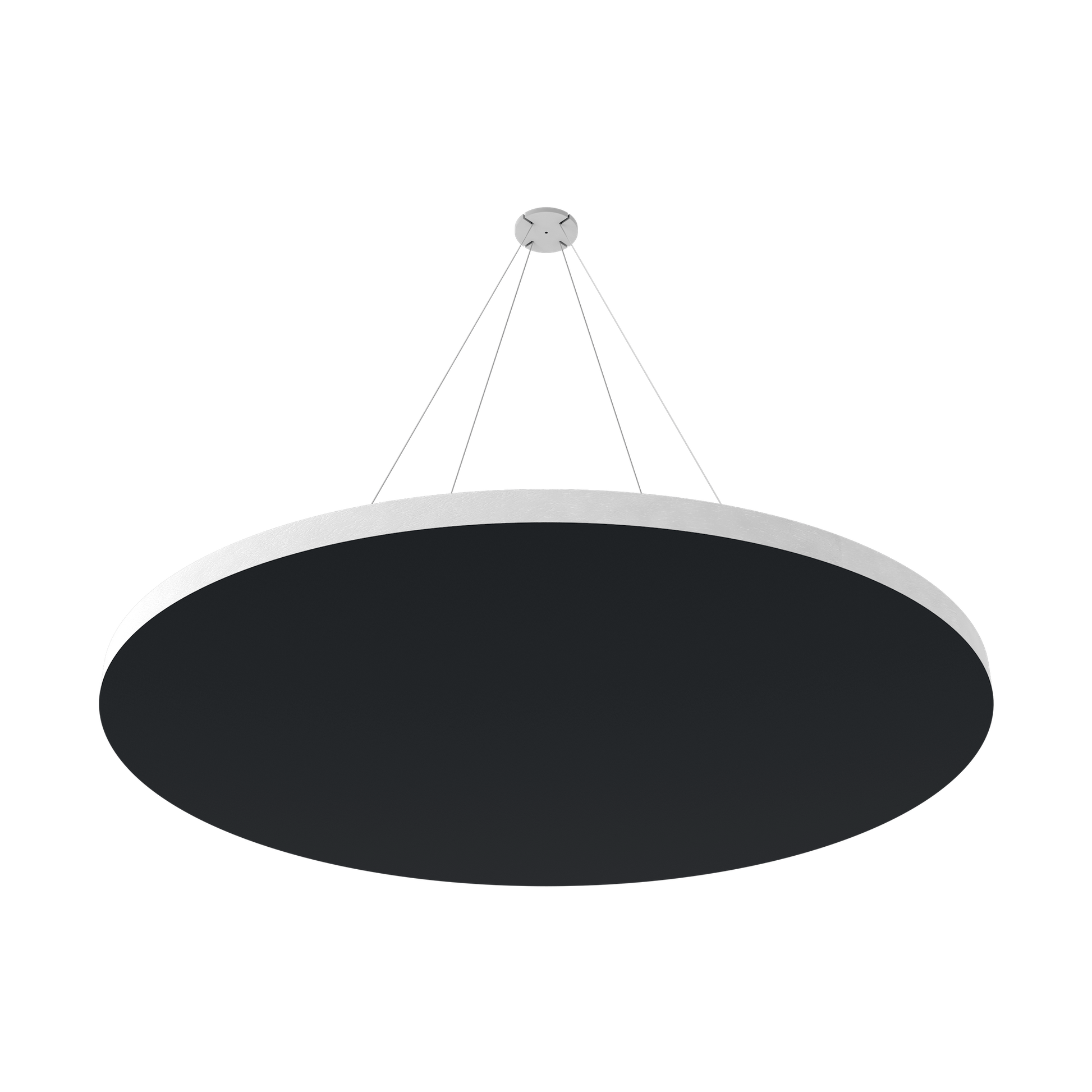 Vicoustic ViCloud VMT Flat Round Colors Sound Absorbing Acoustic Cloud in Black