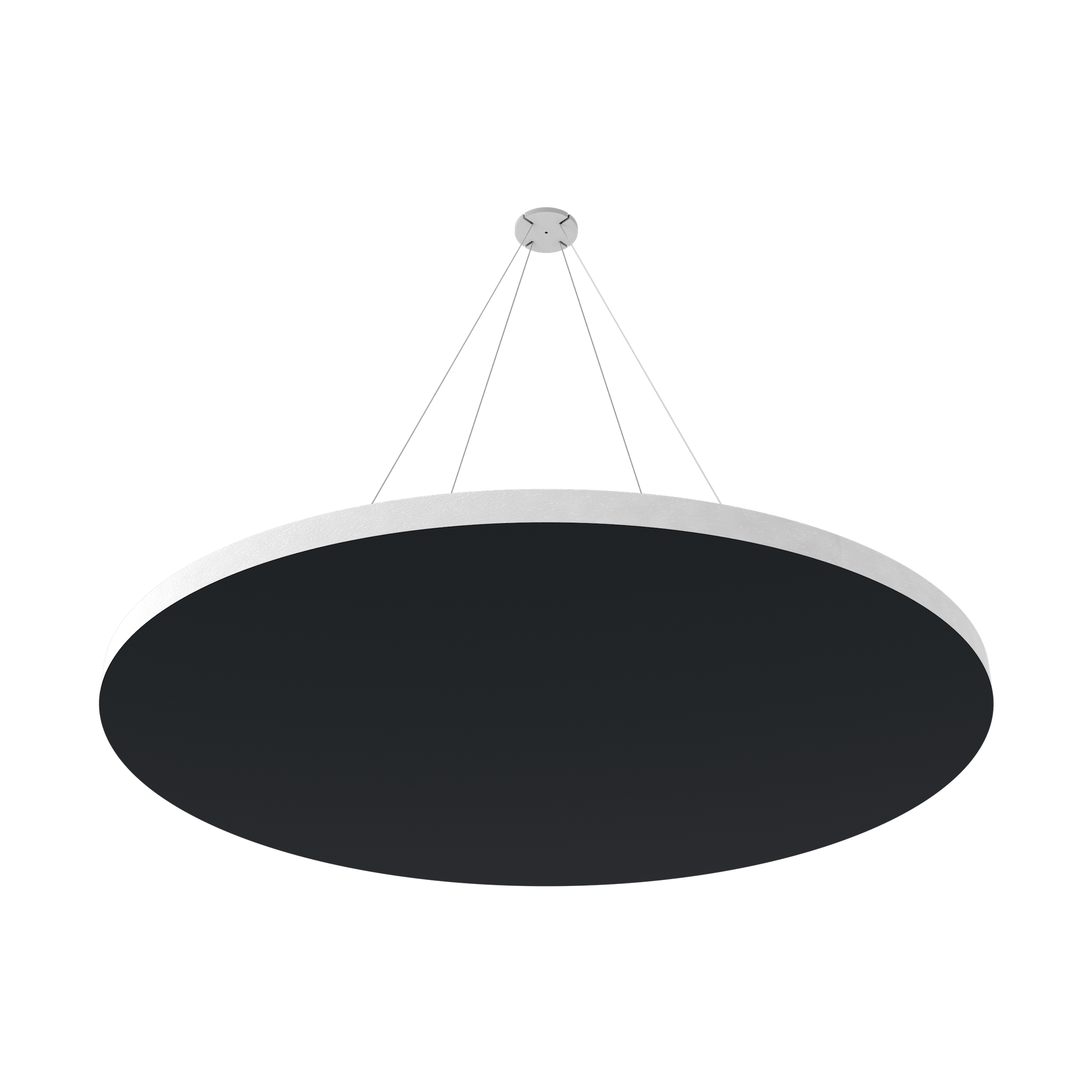 Vicoustic ViCloud VMT Flat Round Colors Sound Absorbing Acoustic Cloud in Black