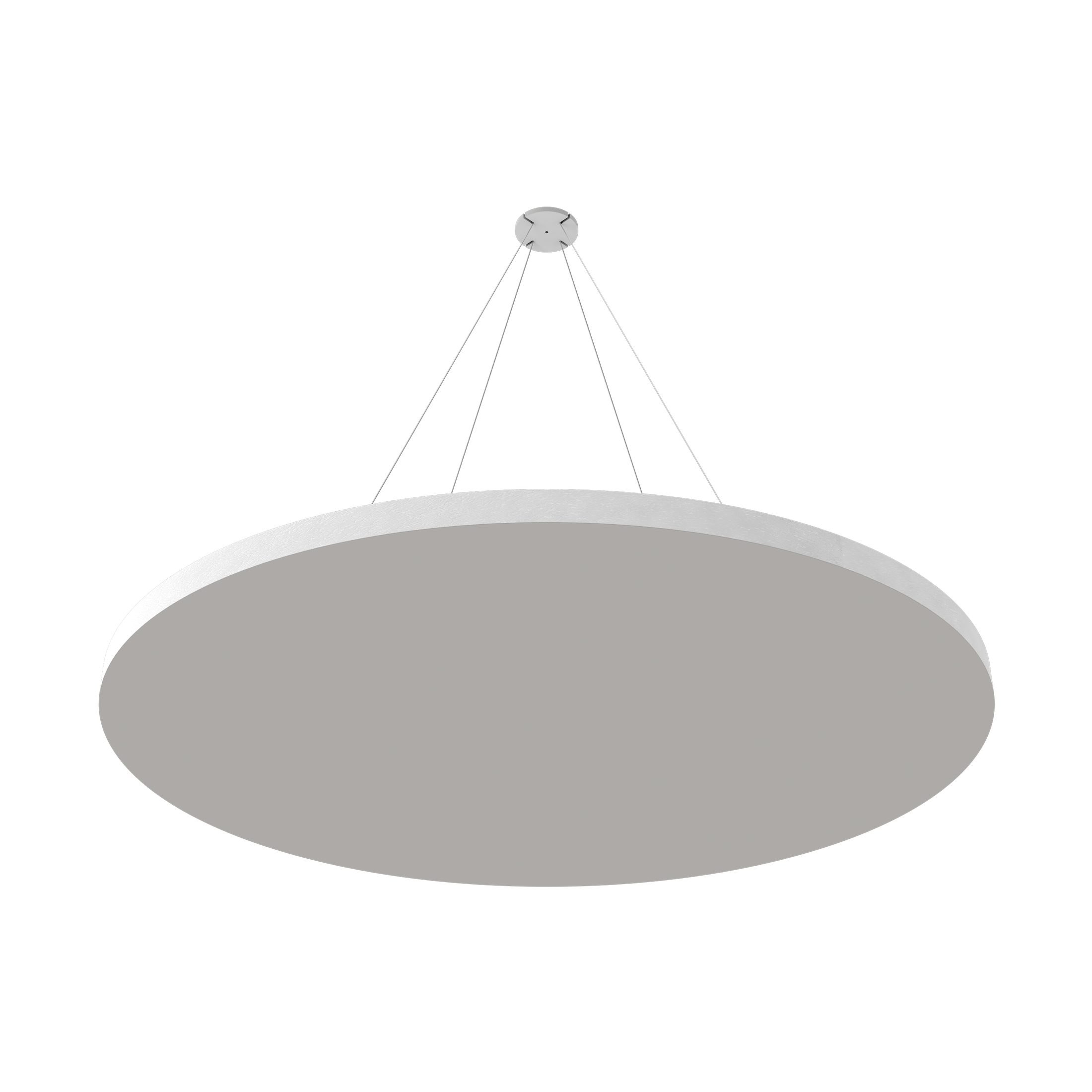 Vicoustic ViCloud VMT Flat Round Colors Sound Absorbing Acoustic Cloud in Light Grey