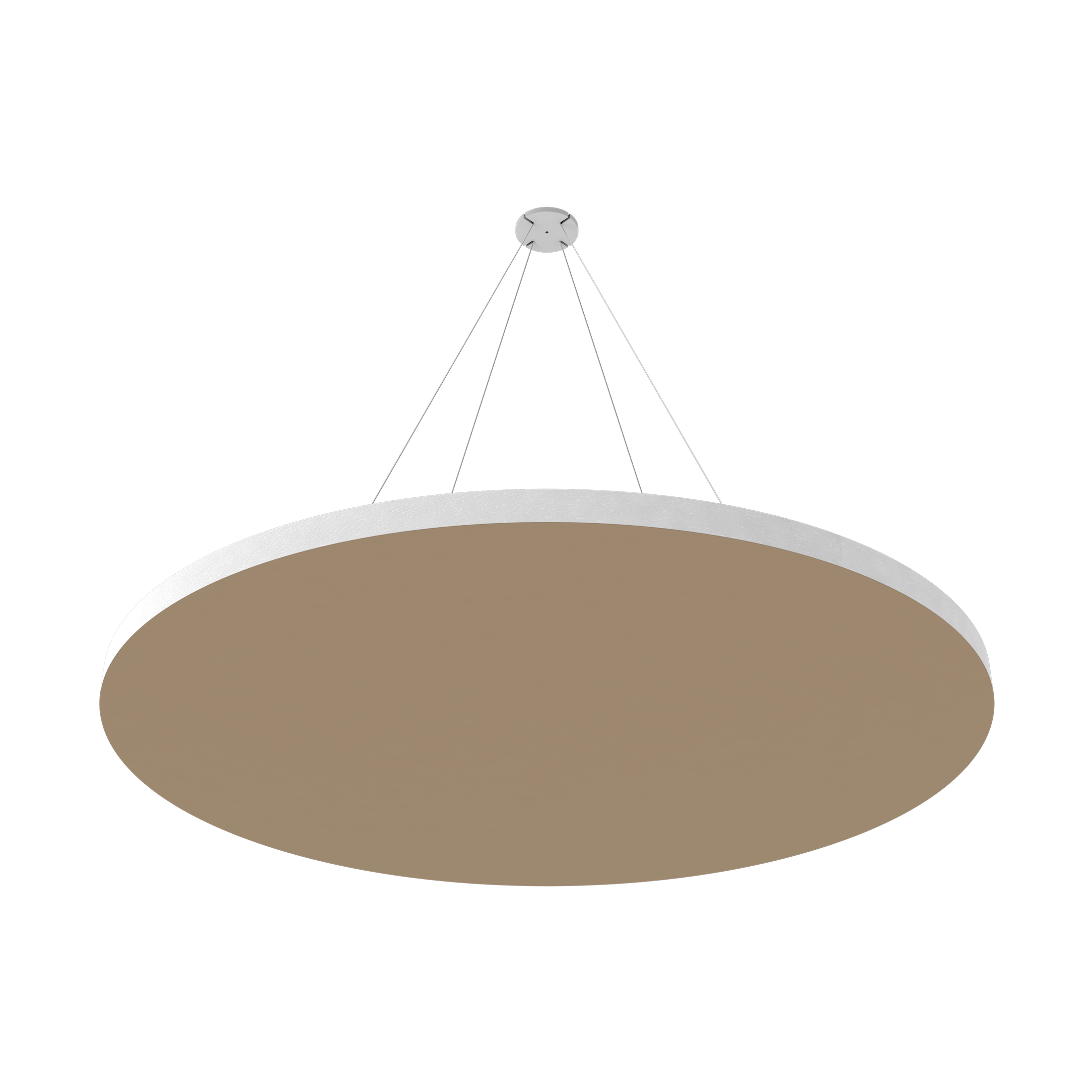 Vicoustic ViCloud VMT Flat Round Colors Sound Absorbing Acoustic Cloud in Beige