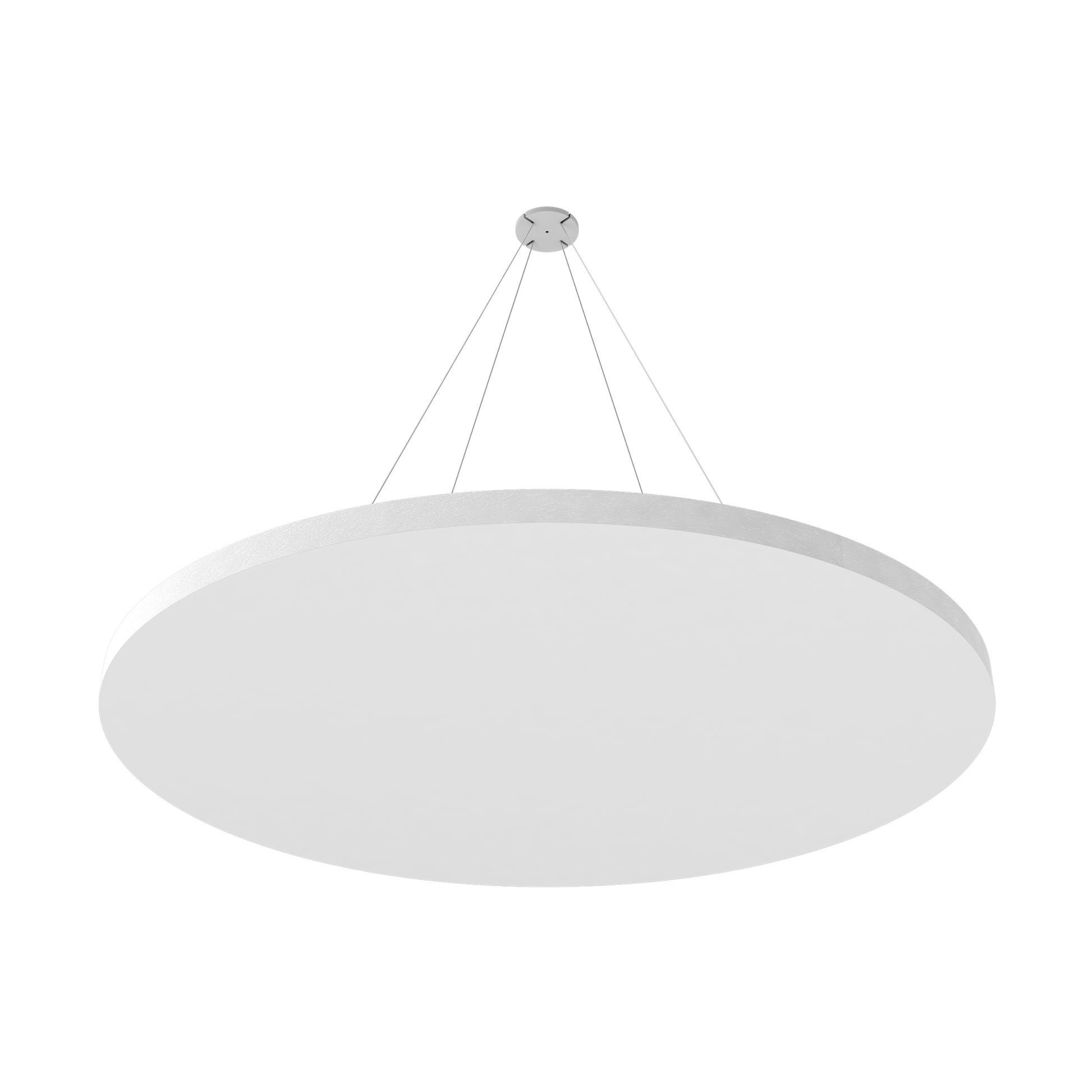 Vicoustic ViCloud VMT Flat Round Colors Sound Absorbing Acoustic Cloud in Natural White