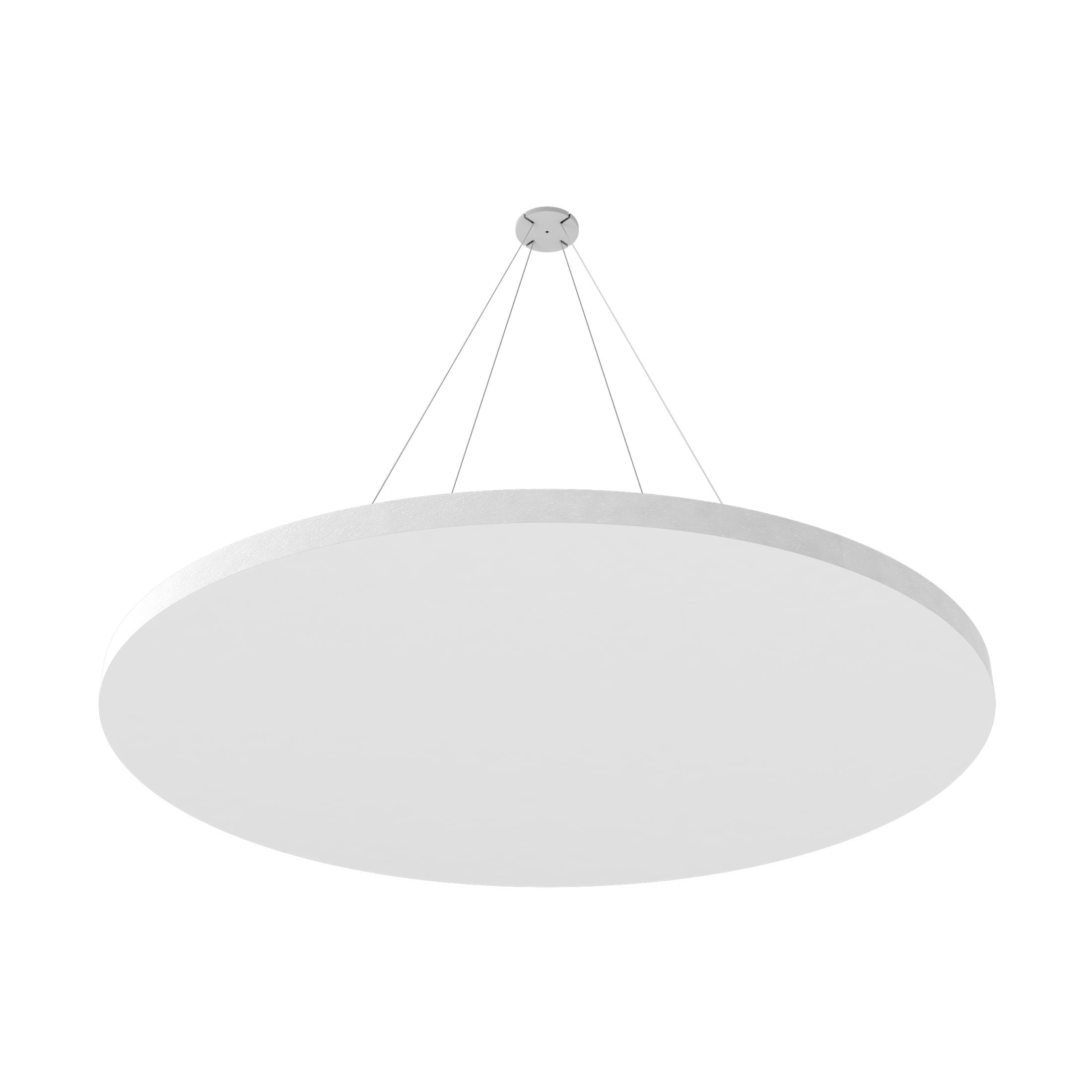 Vicoustic ViCloud VMT Flat Round Colors Sound Absorbing Acoustic Cloud in Natural White