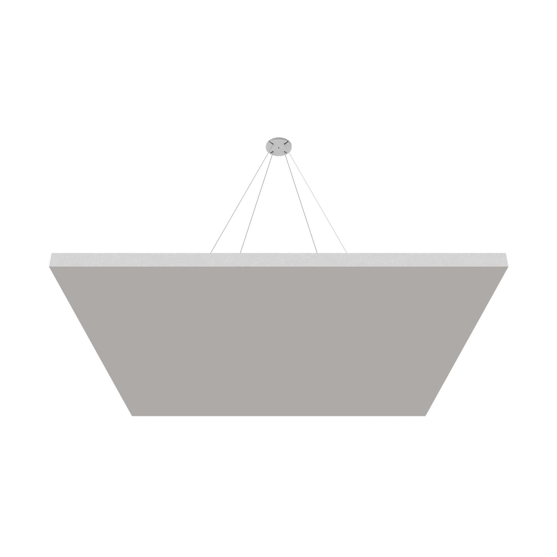 Vicoustic ViCloud VMT Flat Square Colors Sound Absorbing Acoustic Cloud in Light Grey