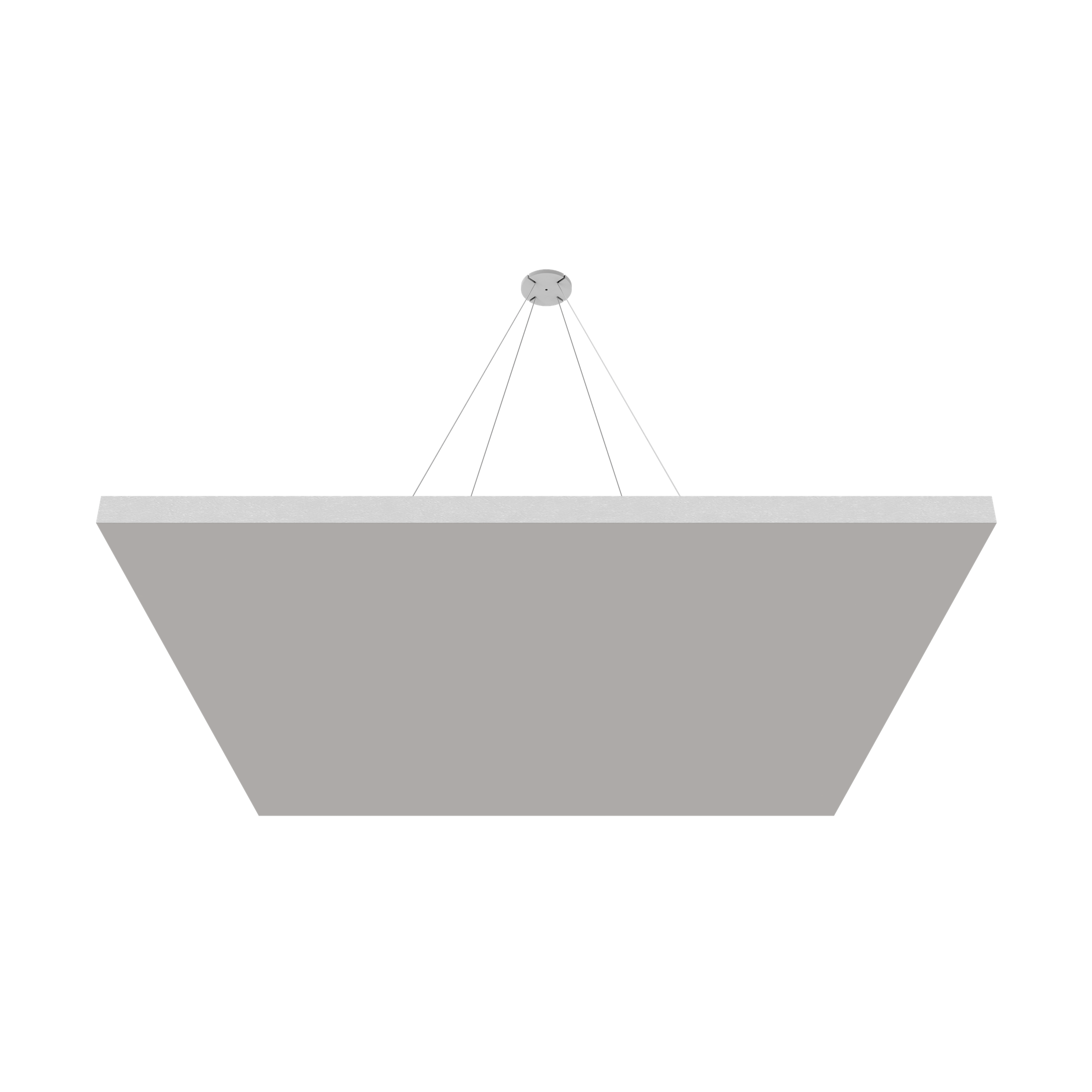 Vicoustic ViCloud VMT Flat Square Colors Sound Absorbing Acoustic Cloud in Light Grey