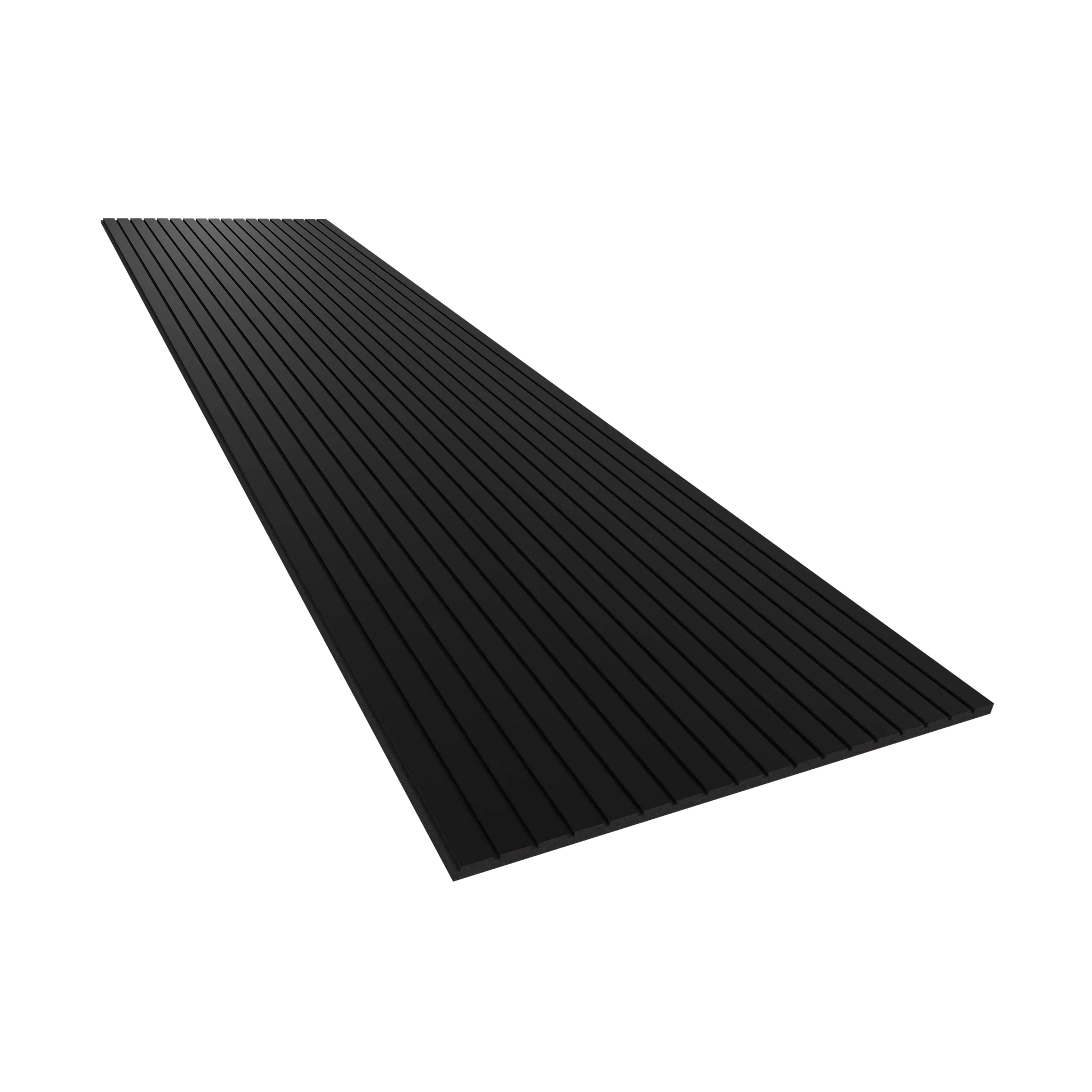 Vicoustic VicStrip 240cm Acoustic Slat Panel in Black Matte Black PET