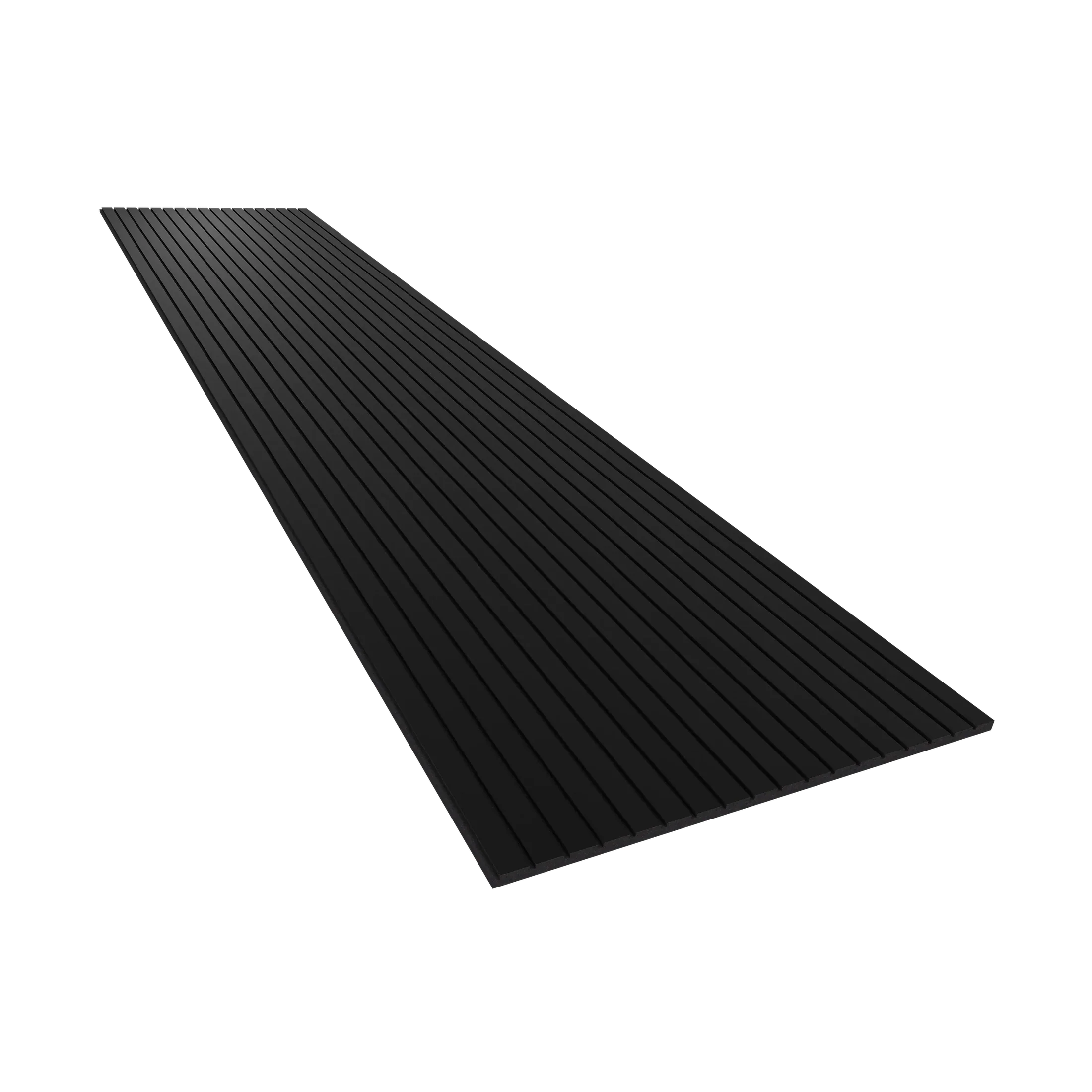Vicoustic VicStrip 270cm Acoustic Slat Panel in Black Matte Black PET