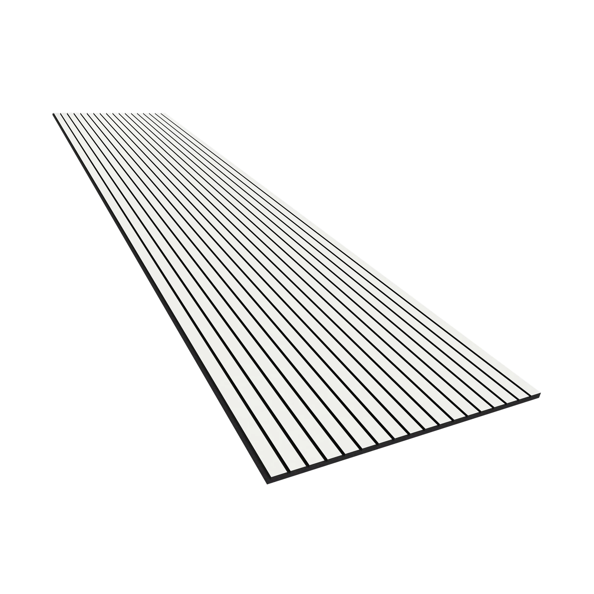 Vicoustic VicStrip 270cm Acoustic Slat Panel in White Matte Black PET