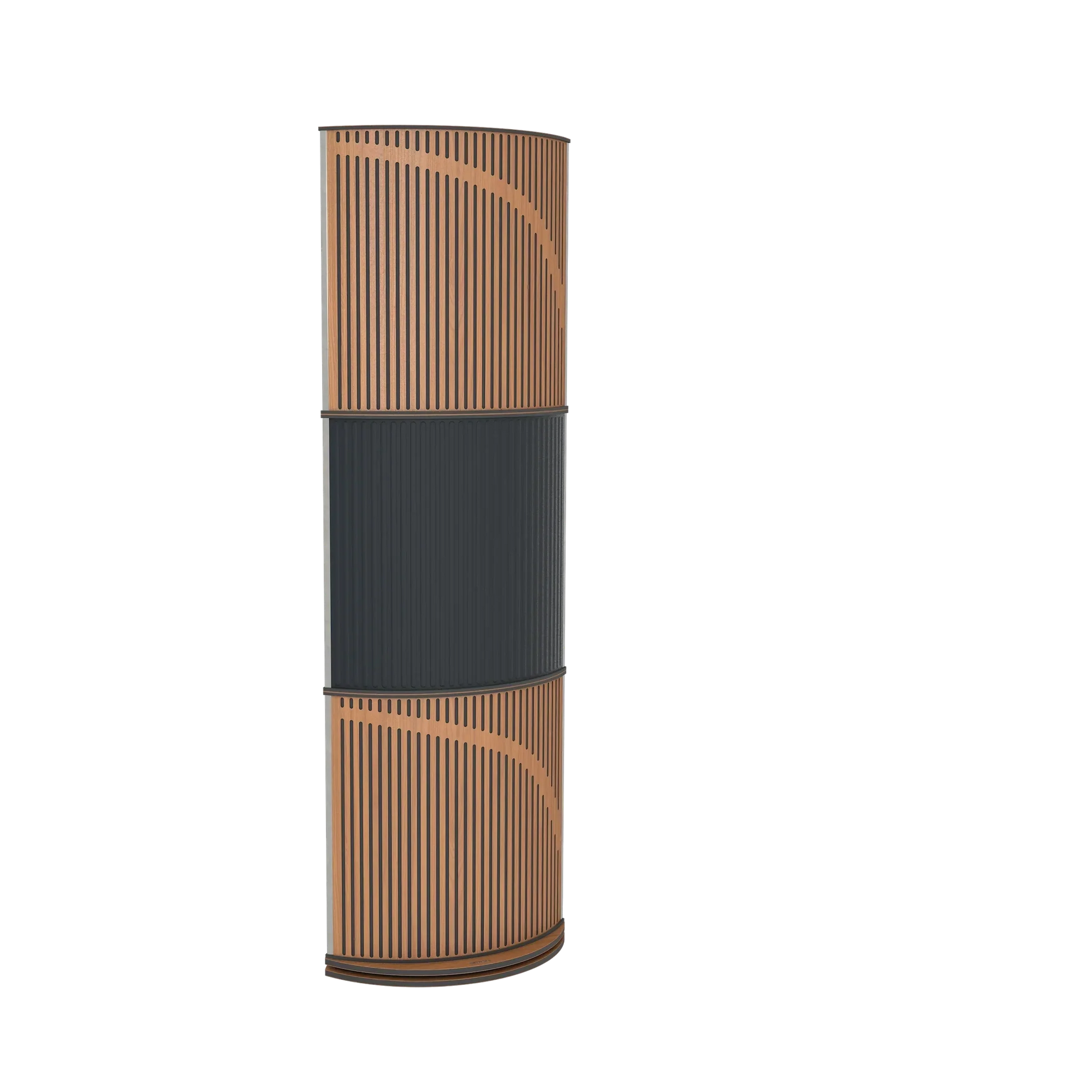 Vicoustic VicTotem Ultra VMT Free Standing Hybrid Acoustic Panel in Grey and Dark Wenge