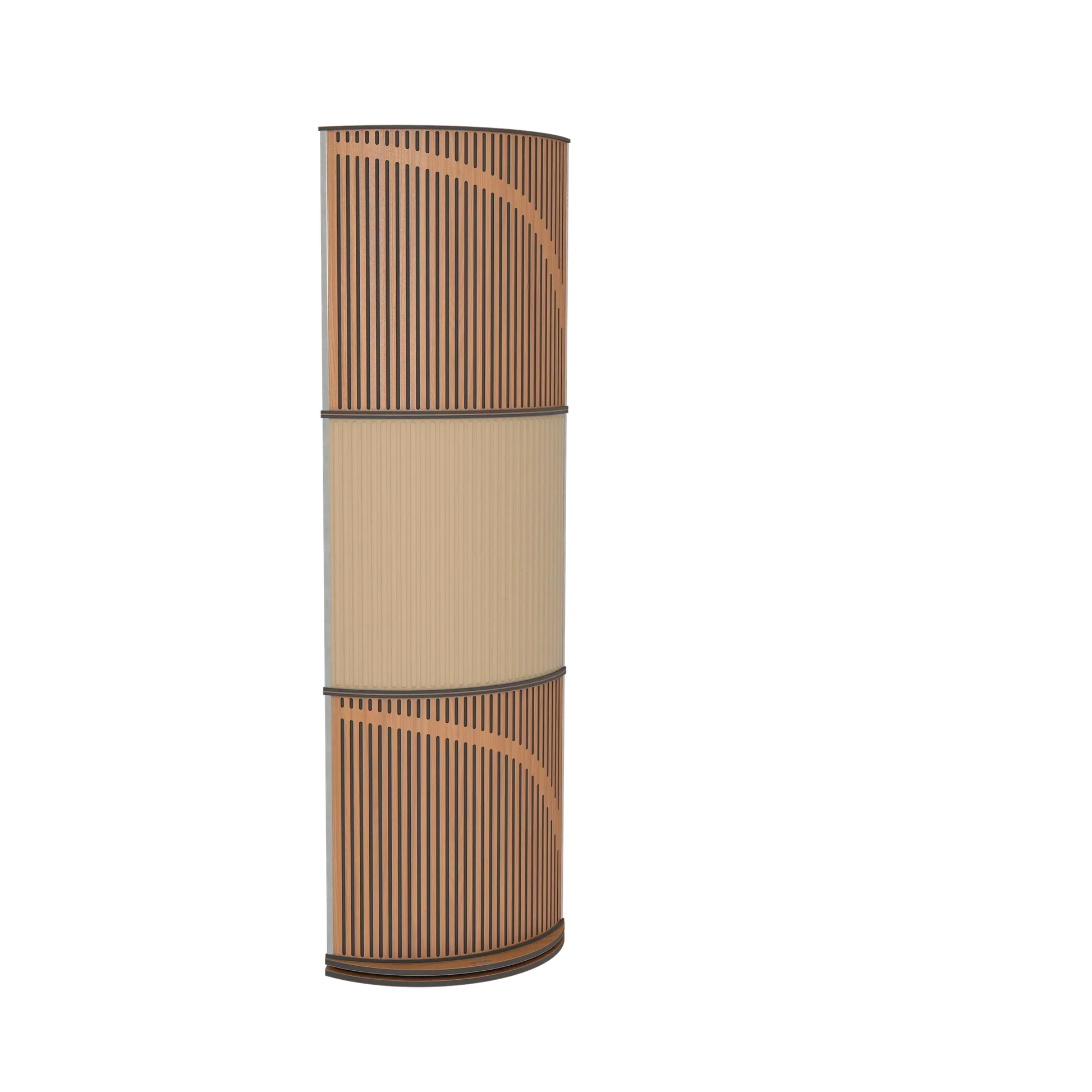 Vicoustic VicTotem Ultra VMT Free Standing Hybrid Acoustic Panel in Black and Dark Wenge