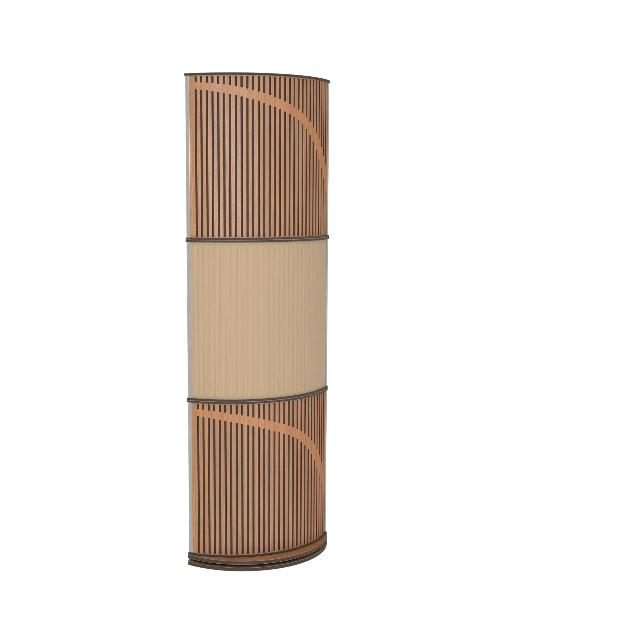 Vicoustic VicTotem Ultra VMT Free Standing Hybrid Acoustic Panel in Black and Dark Wenge