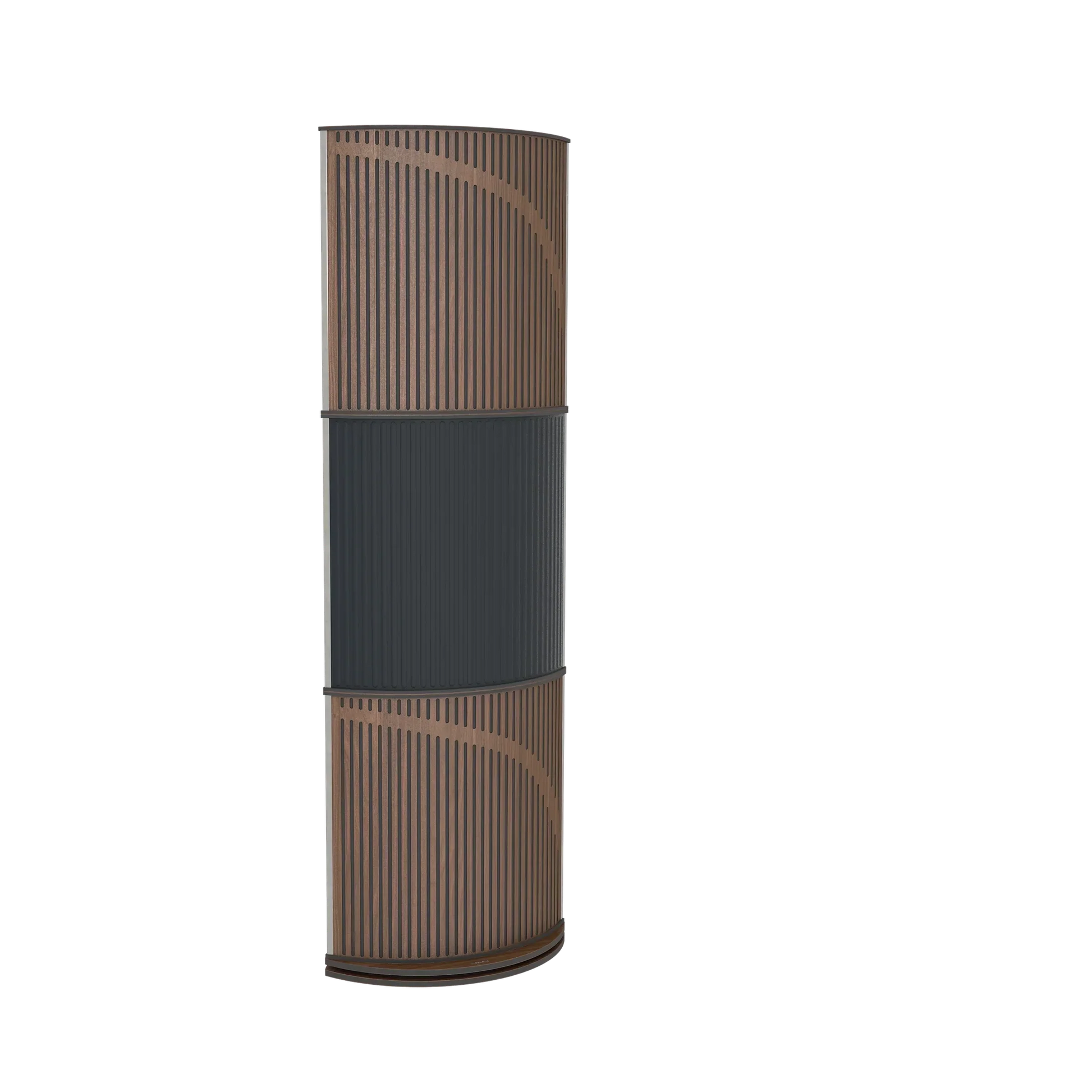 Vicoustic VicTotem Ultra VMT Free Standing Hybrid Acoustic Panel in Beige and Dark Walnut