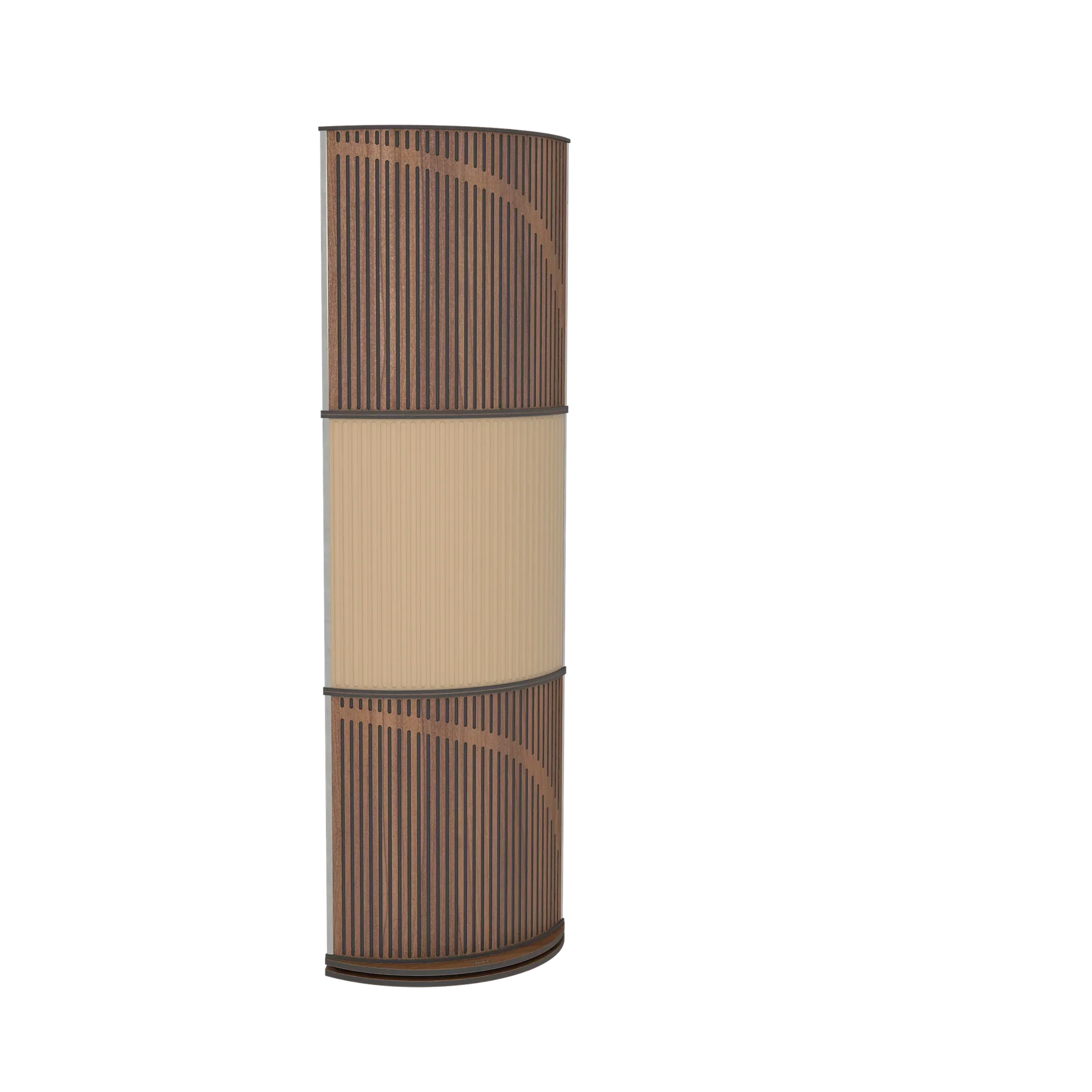 Vicoustic VicTotem Ultra VMT Free Standing Hybrid Acoustic Panel in Beige and Black Matte