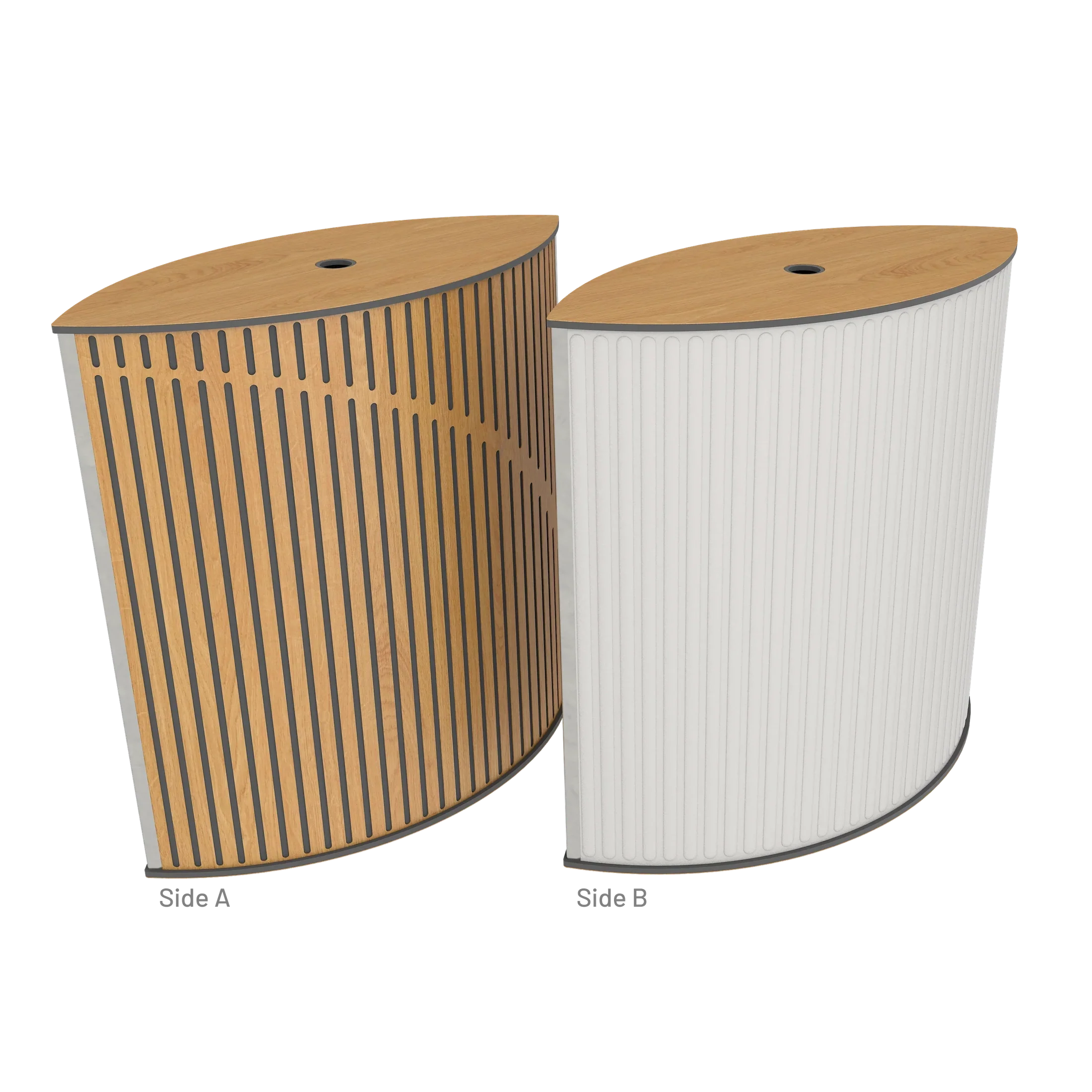 Vicoustic VicTotem Ultra VMT Extra Module Free Standing Hybrid Acoustic Panel in Light Grey