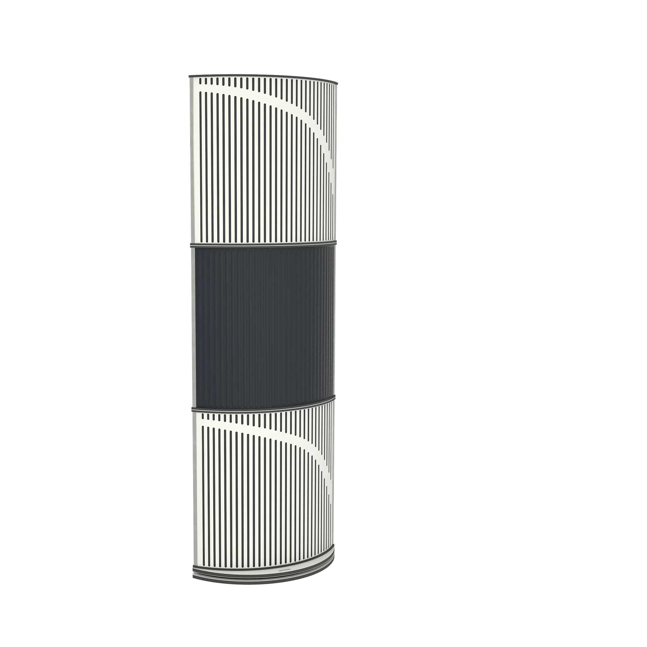 Vicoustic VicTotem Ultra VMT Free Standing Hybrid Acoustic Panel in Black and White Matte