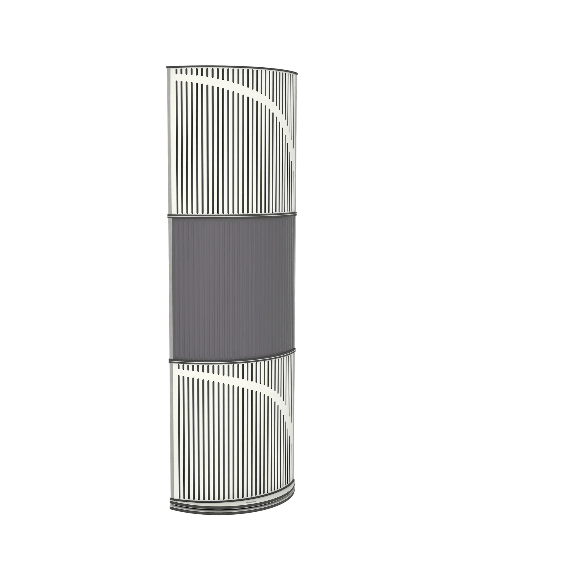 Vicoustic VicTotem Ultra VMT Free Standing Hybrid Acoustic Panel in Grey and White Matte