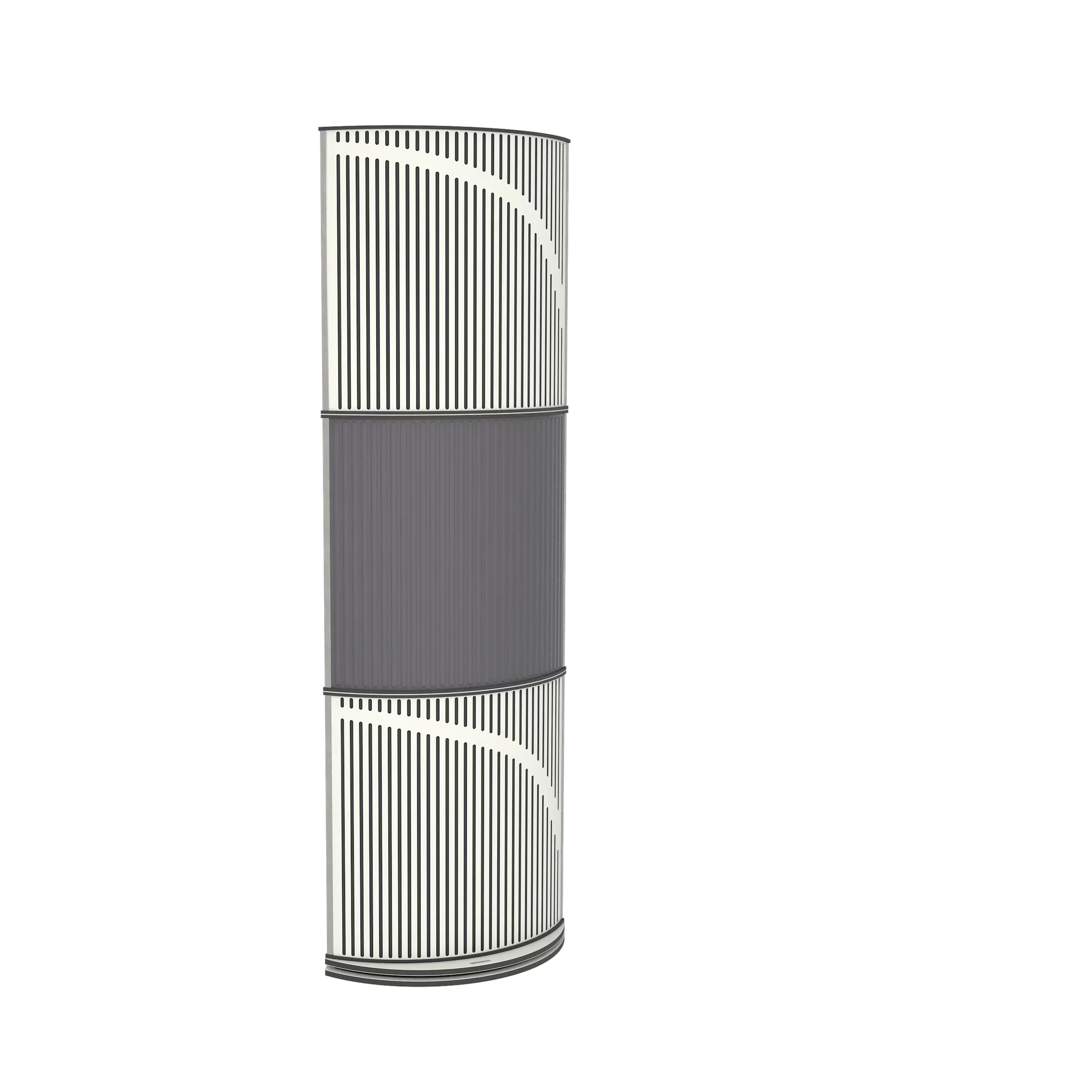 Vicoustic VicTotem Ultra VMT Free Standing Hybrid Acoustic Panel in Grey and White Matte