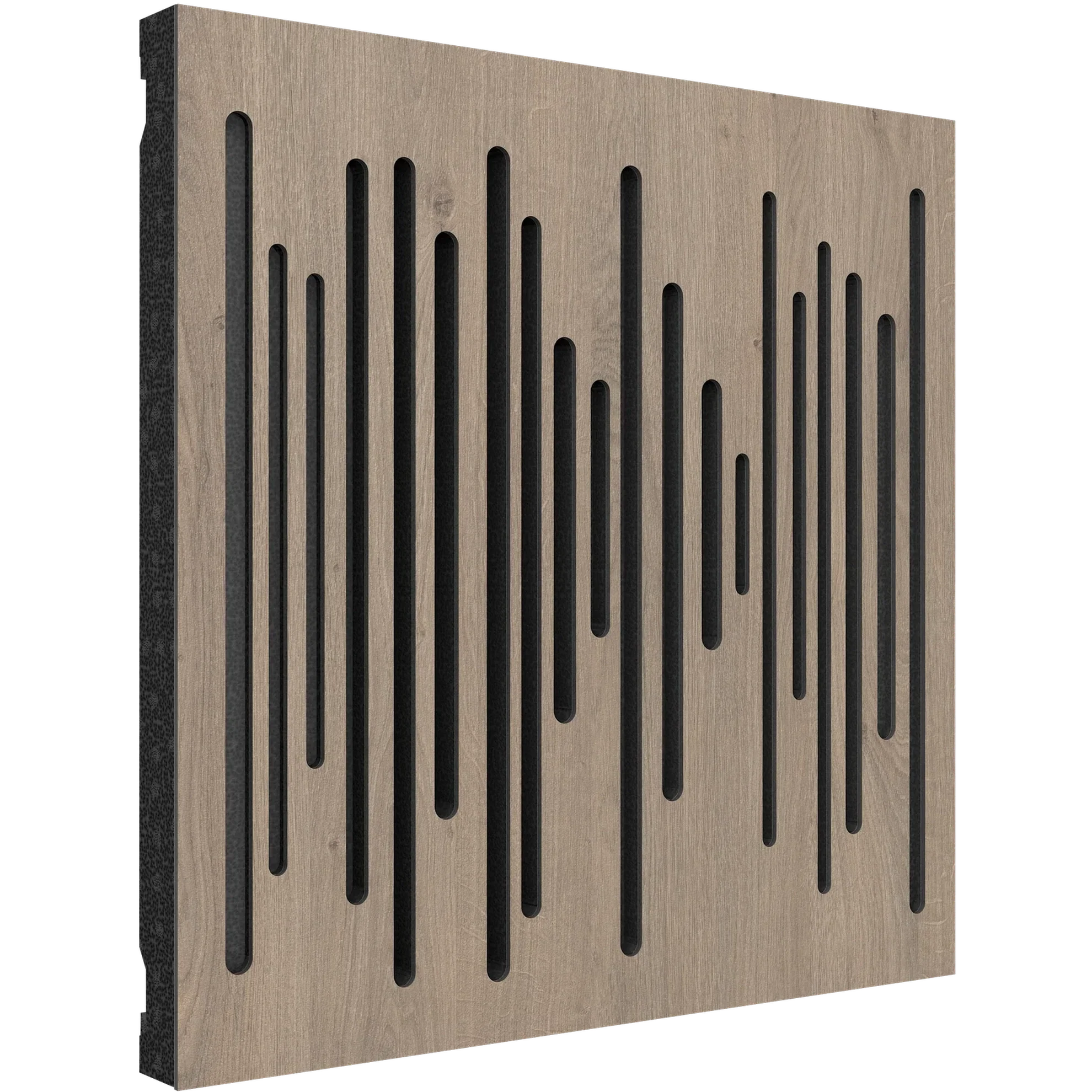 Vicoustic Wavewood Diffuser Ultra MKII Sound Diffusion Acoustic Panels in Brown Oak and Black
