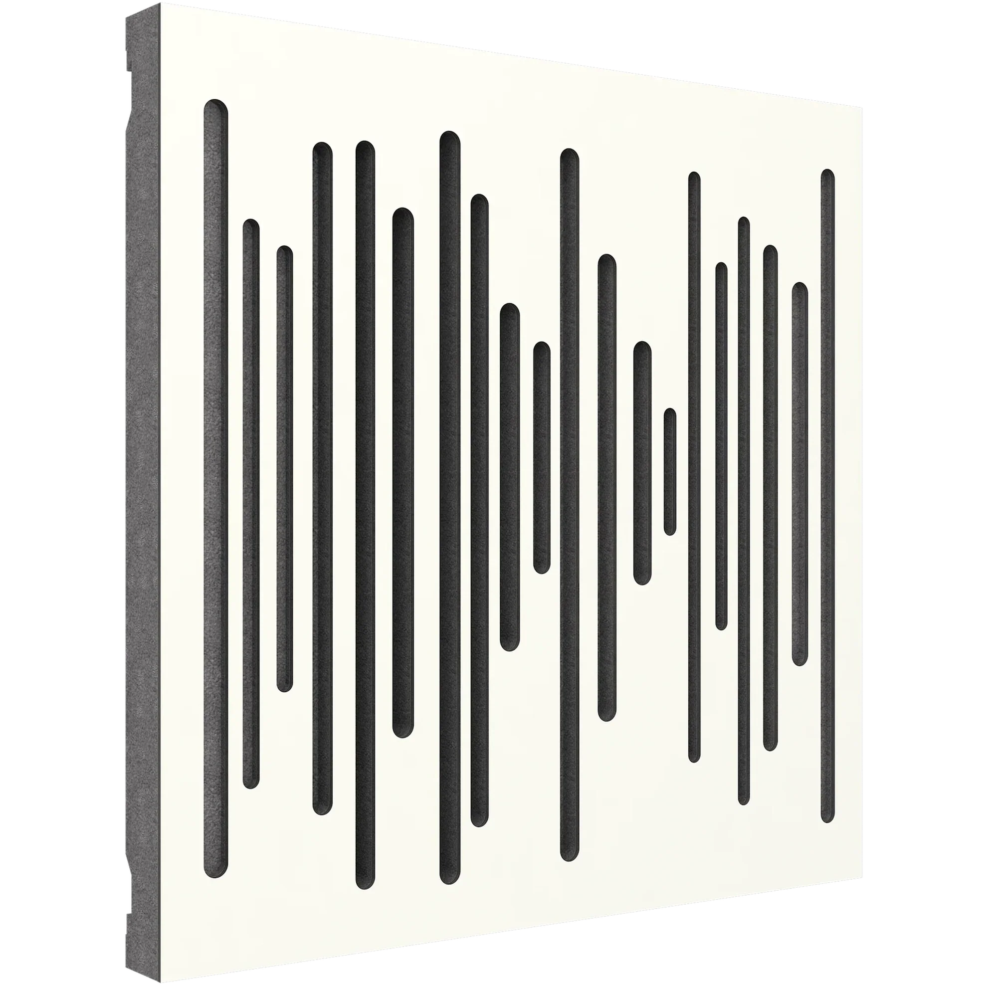 Vicoustic Wavewood Diffuser Ultra MKII Sound Diffusion Acoustic Panels in White Matte and Grey