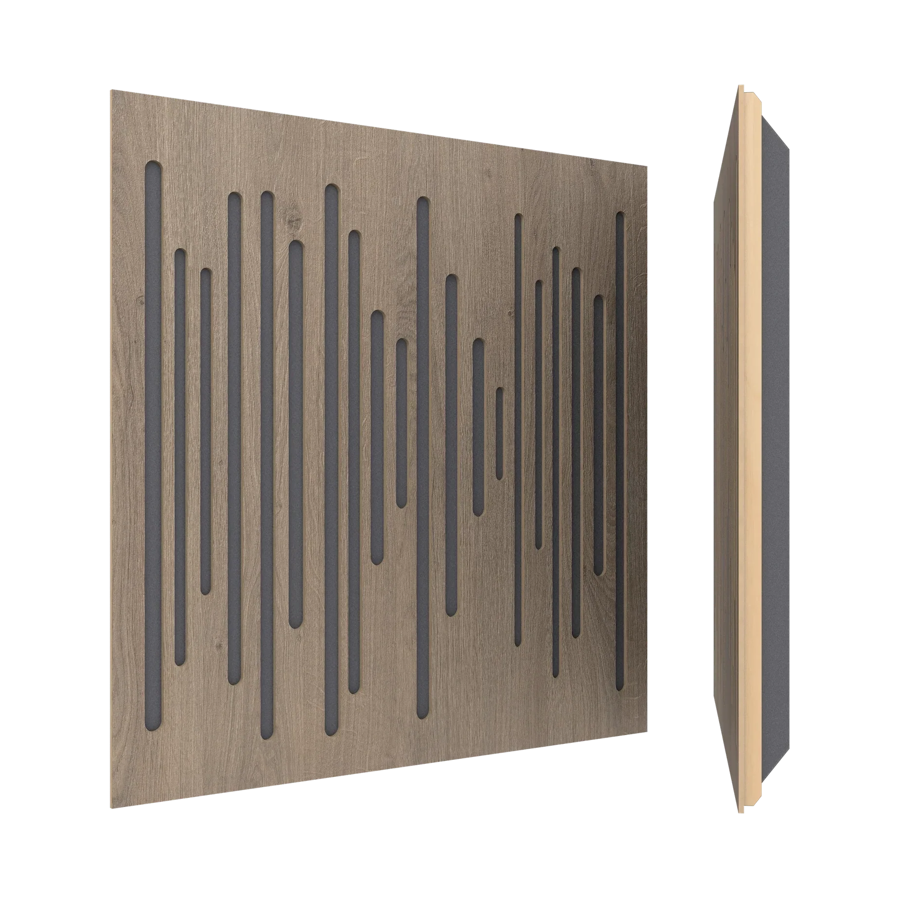 Vicoustic Wavewood Ultra Lite Sound Absorbing Acoustic Panel in Brown Oak