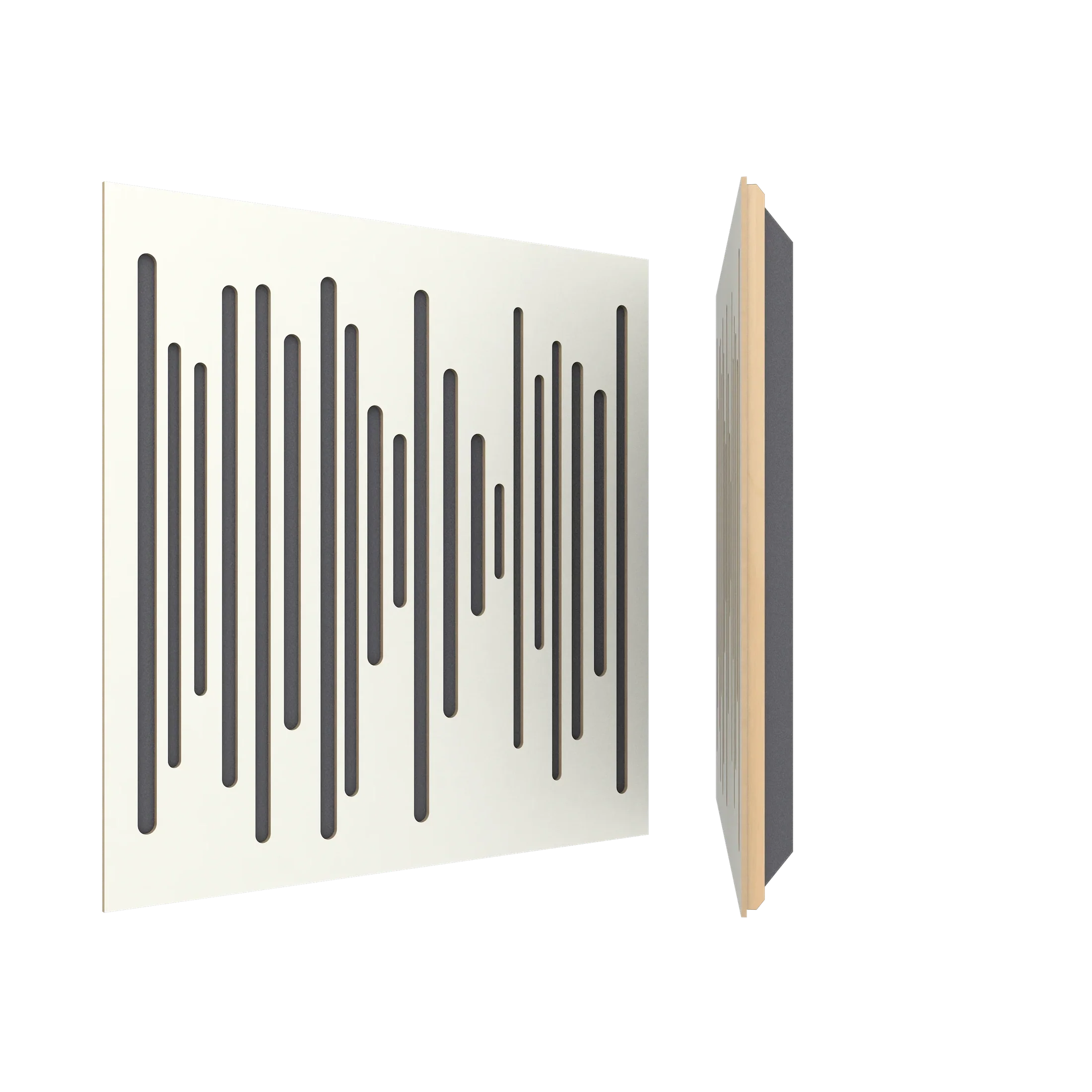 Vicoustic Wavewood Ultra Lite Sound Absorbing Acoustic Panel in White Matte